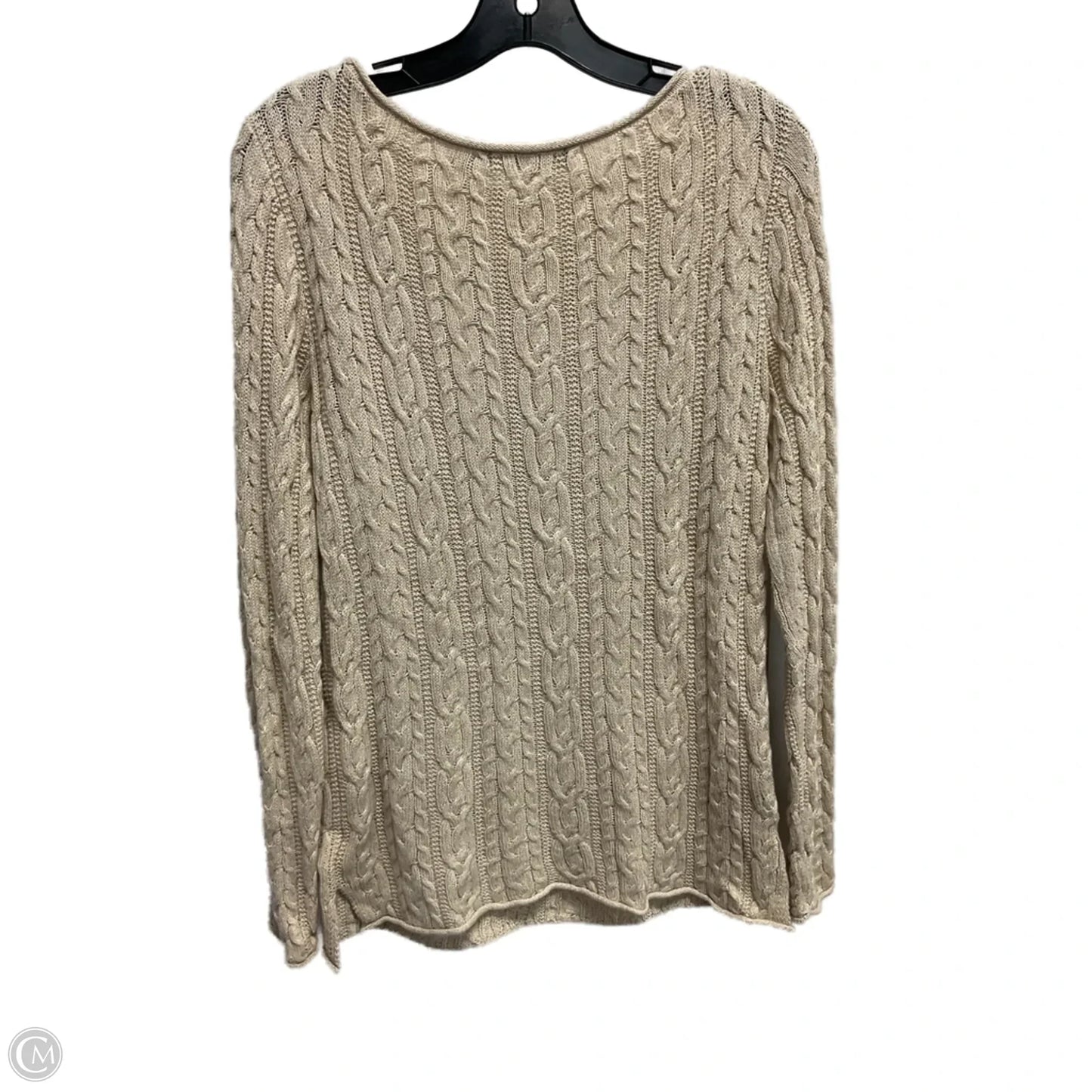 Sweater By Lauren By Ralph Lauren In Beige, Size: M