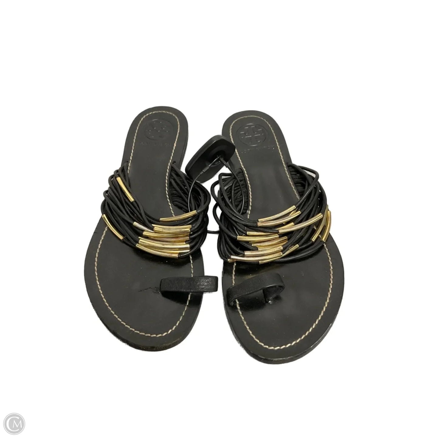 Sandals Designer By Tory Burch In Black, Size: 8