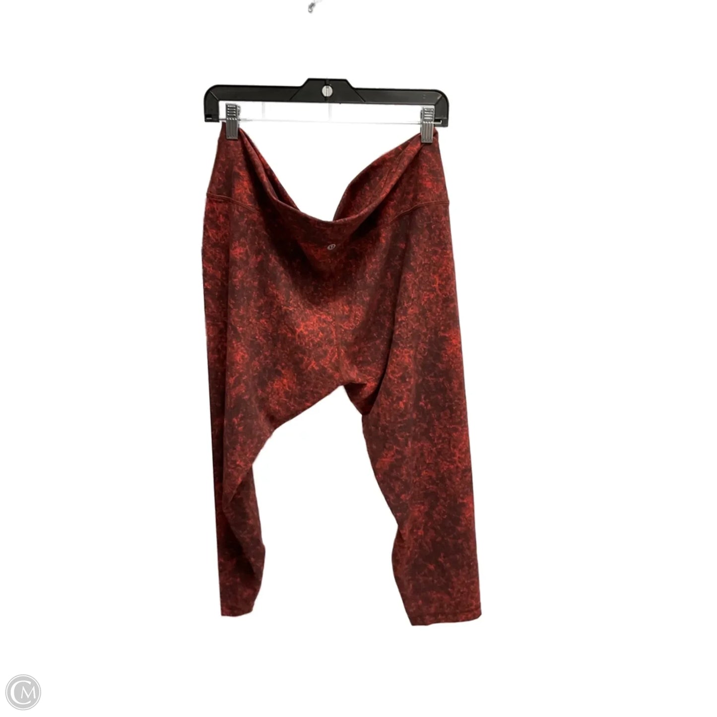 Athletic Capris By Lululemon In Red, Size: 1x