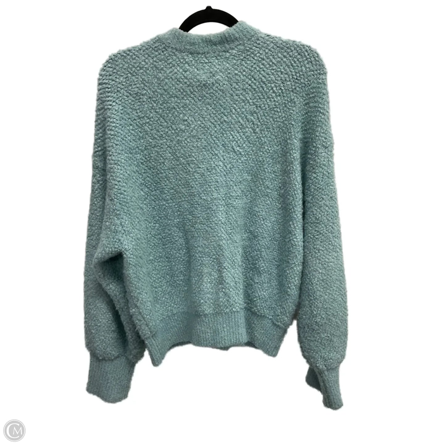 Jacket Faux Fur & Sherpa By Ann Taylor In Blue, Size: Xl