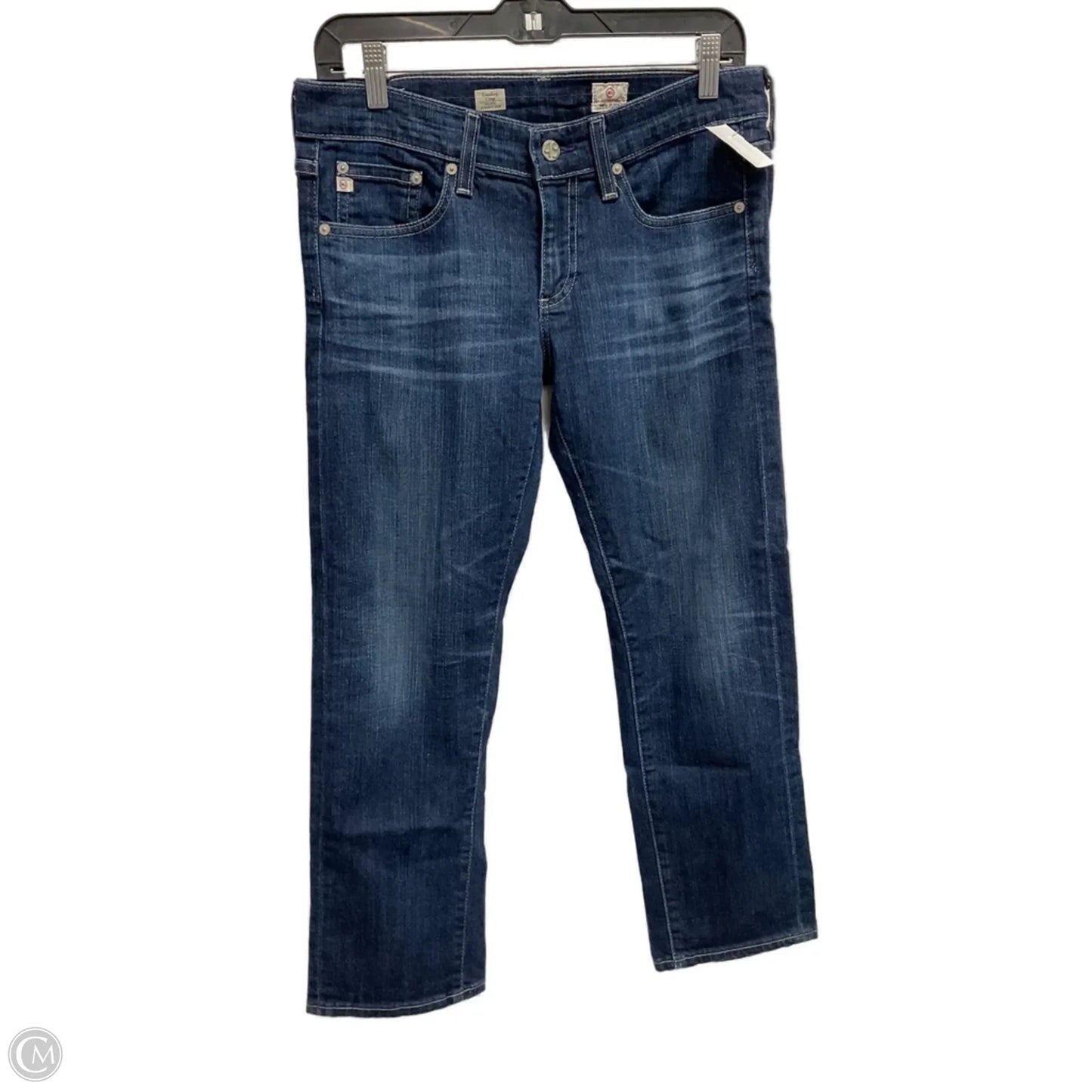 Jeans Cropped By Adriano Goldschmied In Blue Denim, Size: 6
