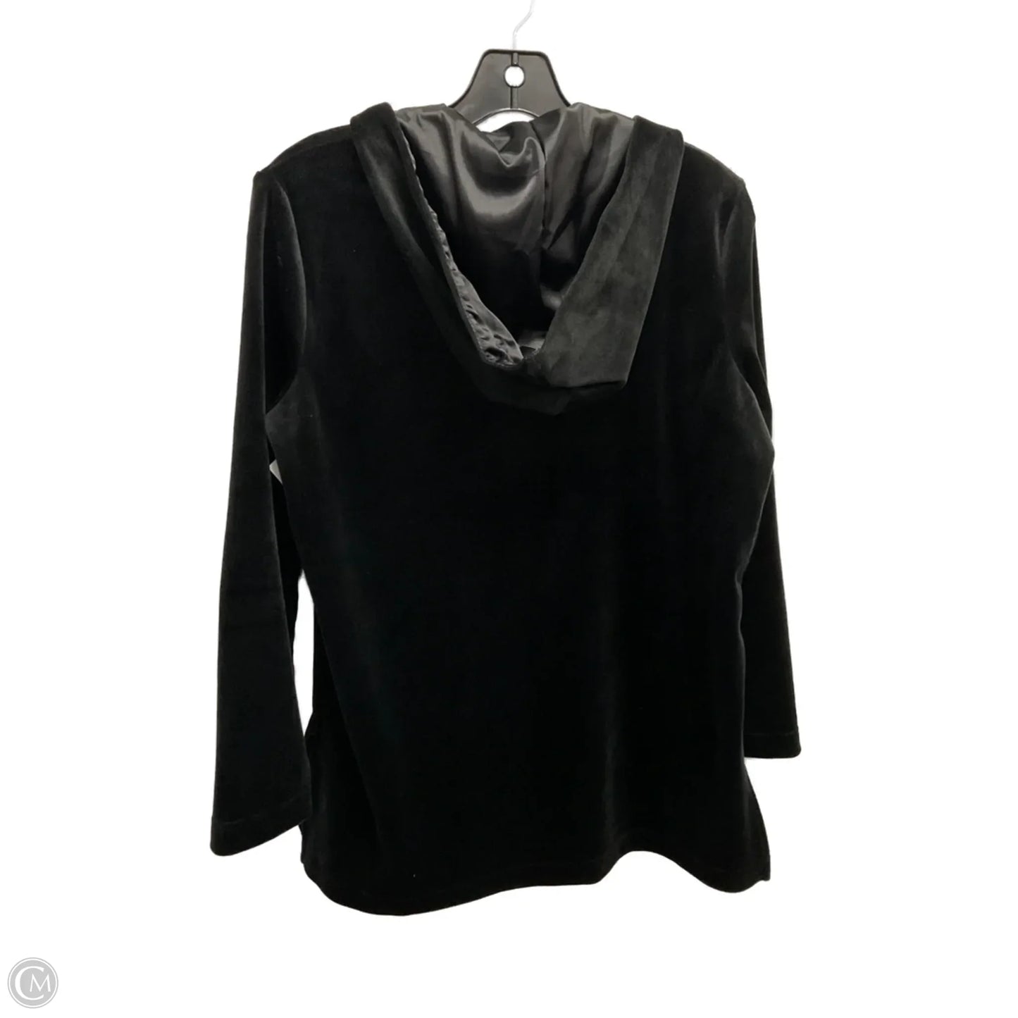 Sweatshirt Hoodie By Chicos In Black, Size: Mp