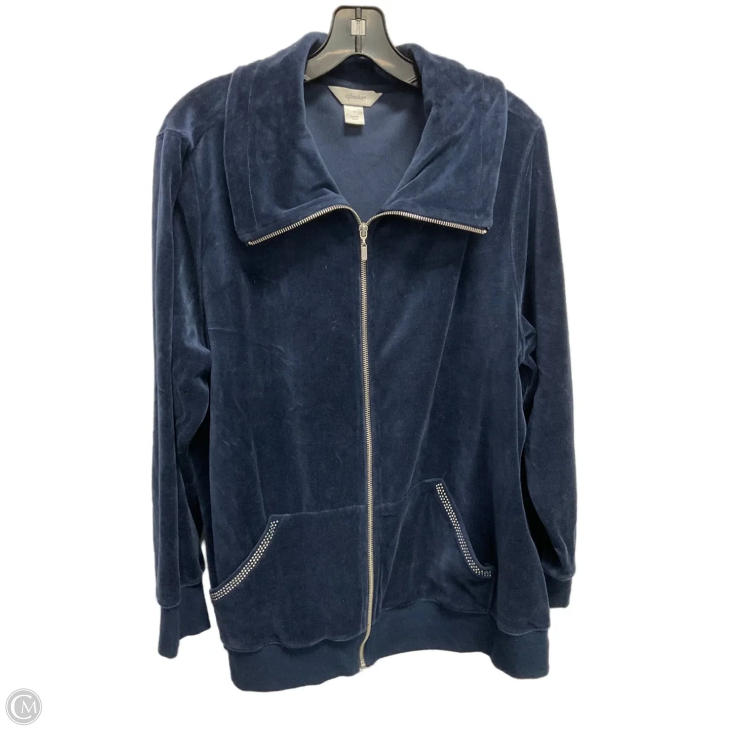 Sweatshirt Collar By Christopher And Banks In Navy, Size: 1x