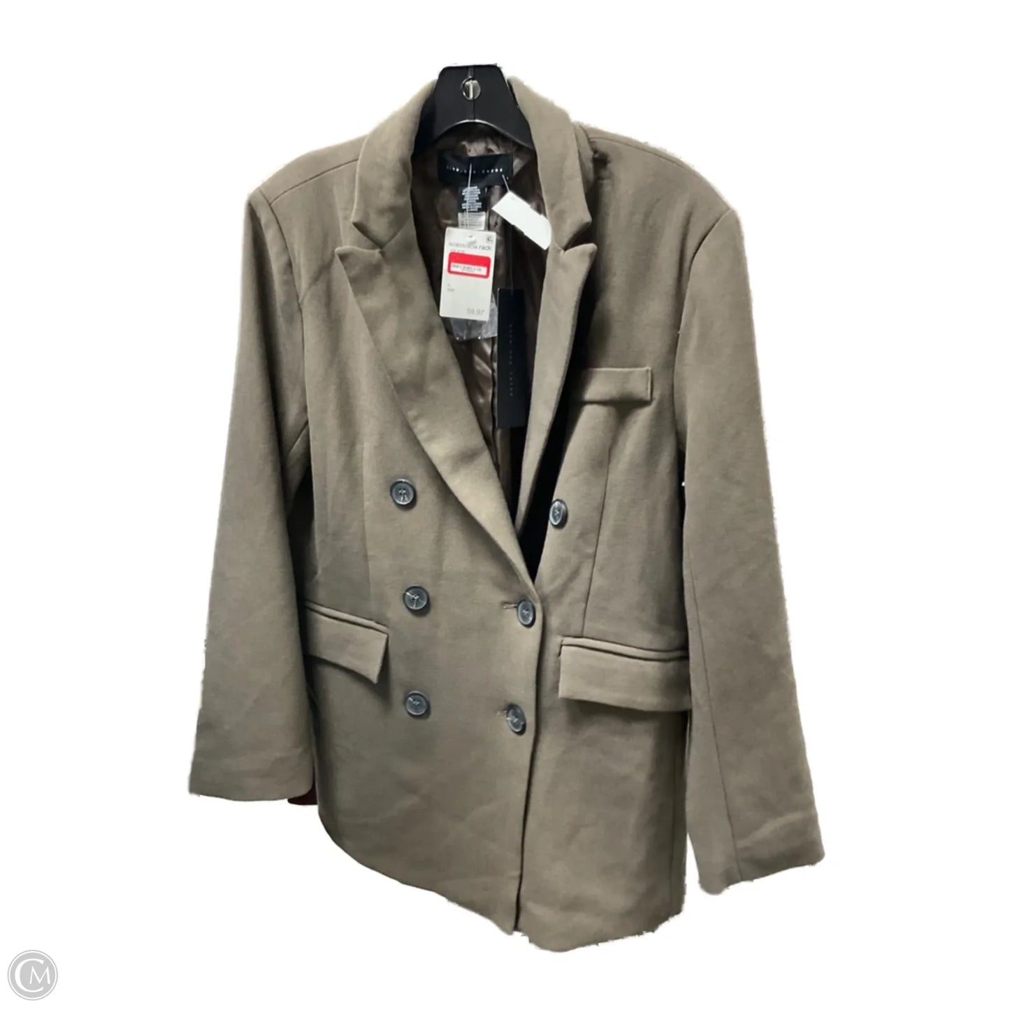 Blazer By Clothes Mentor In Brown, Size: L