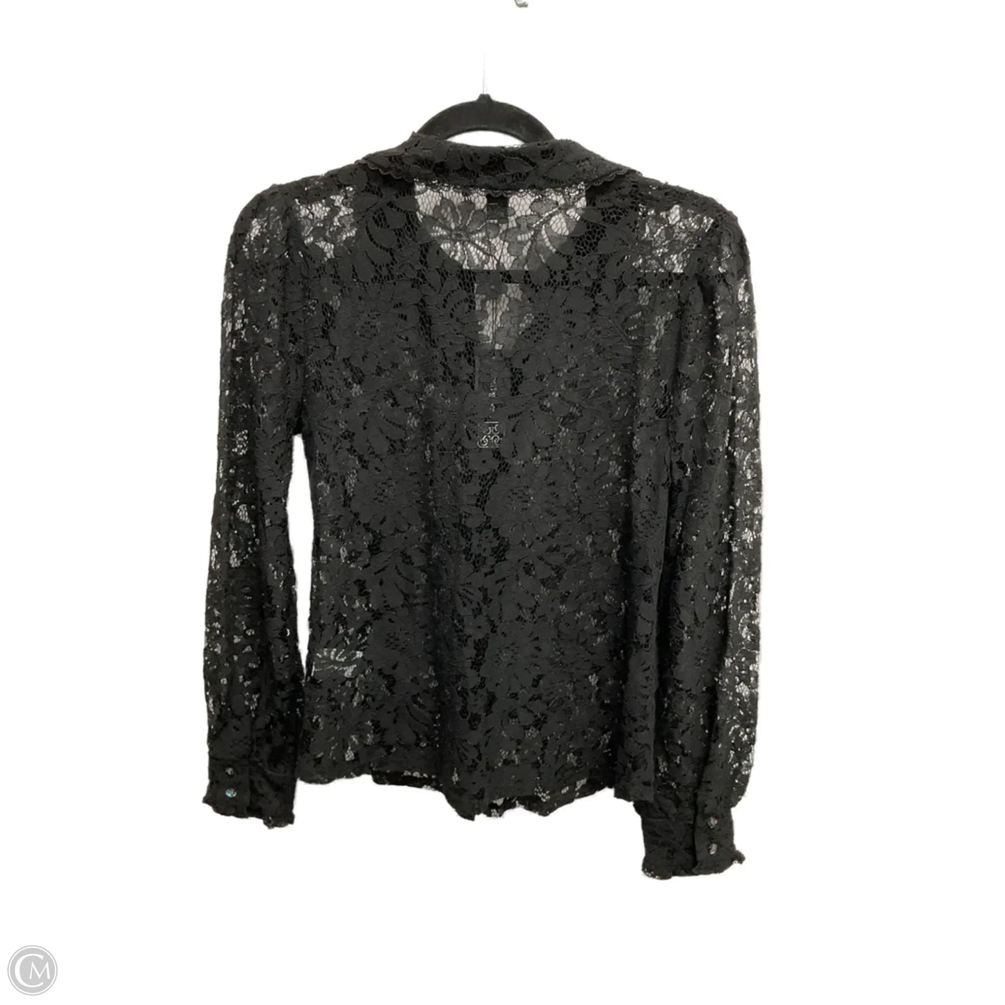 Top Long Sleeve By Cable And Gauge In Black, Size: Xs