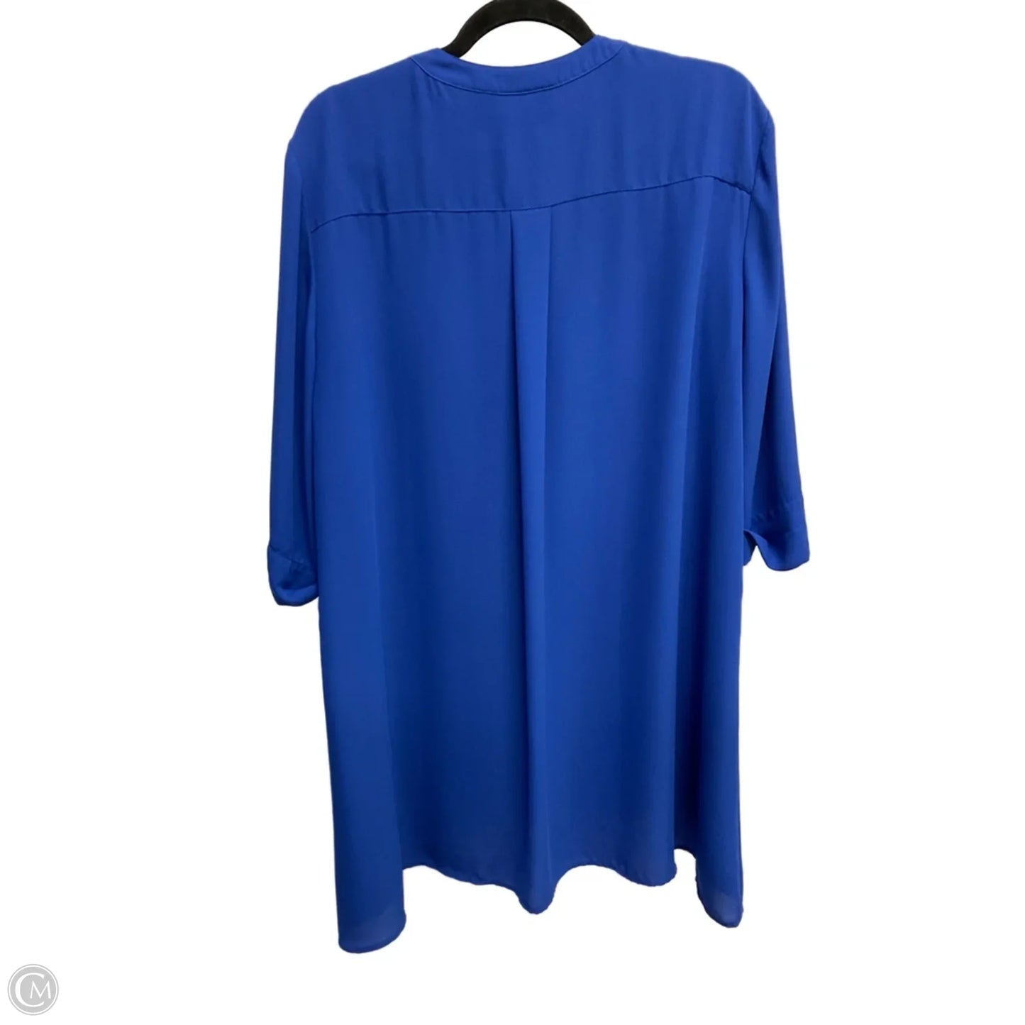 Blouse Long Sleeve By Chicos In Blue, Size: Xl
