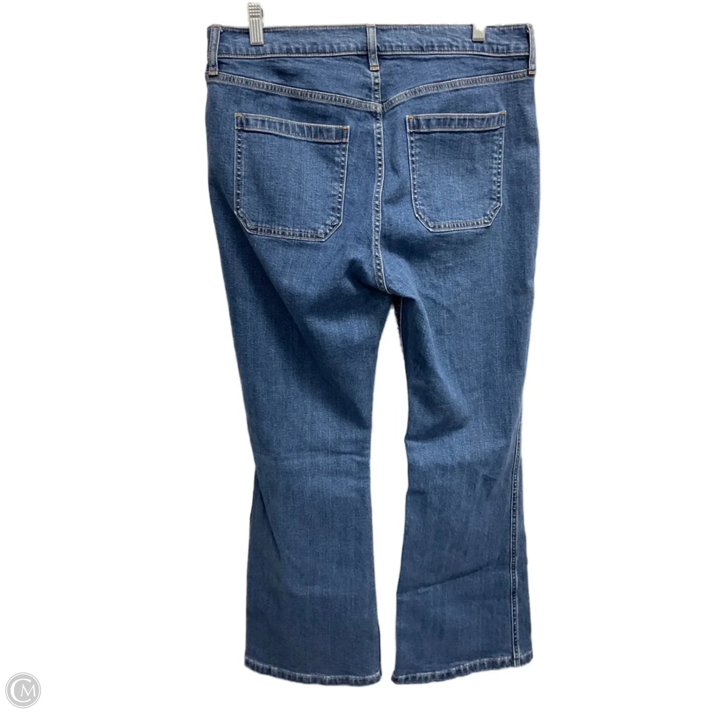 Jeans Flared By Gap In Blue Denim, Size: 14