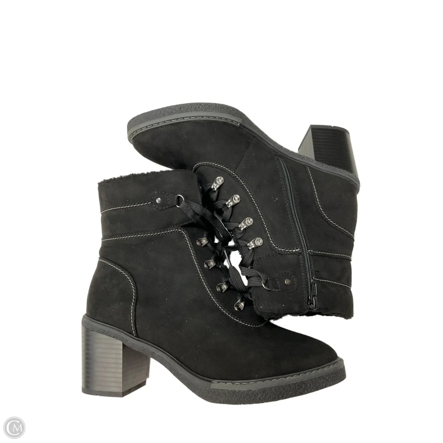Boots Mid-calf Heels By Cloudwalkers In Black, Size: 10