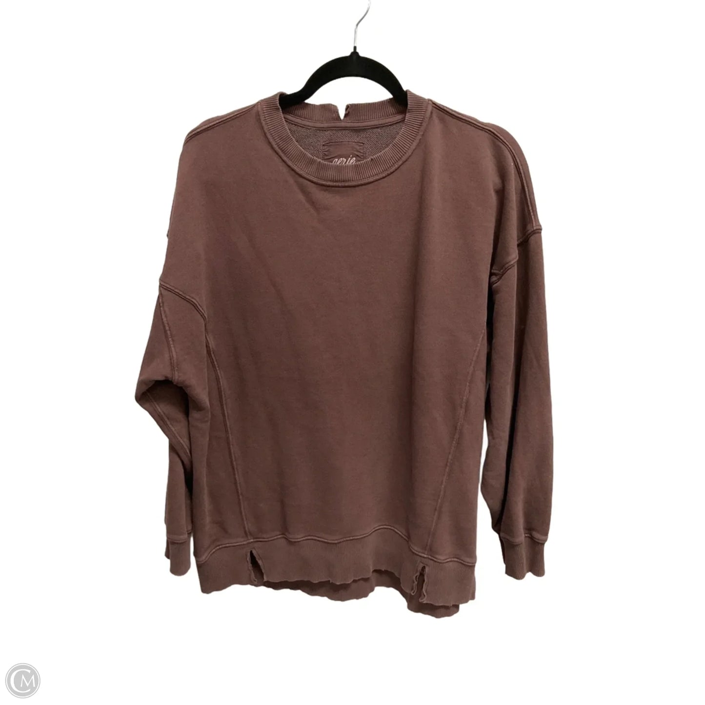 Sweatshirt Crewneck By Aerie In Brown, Size: M