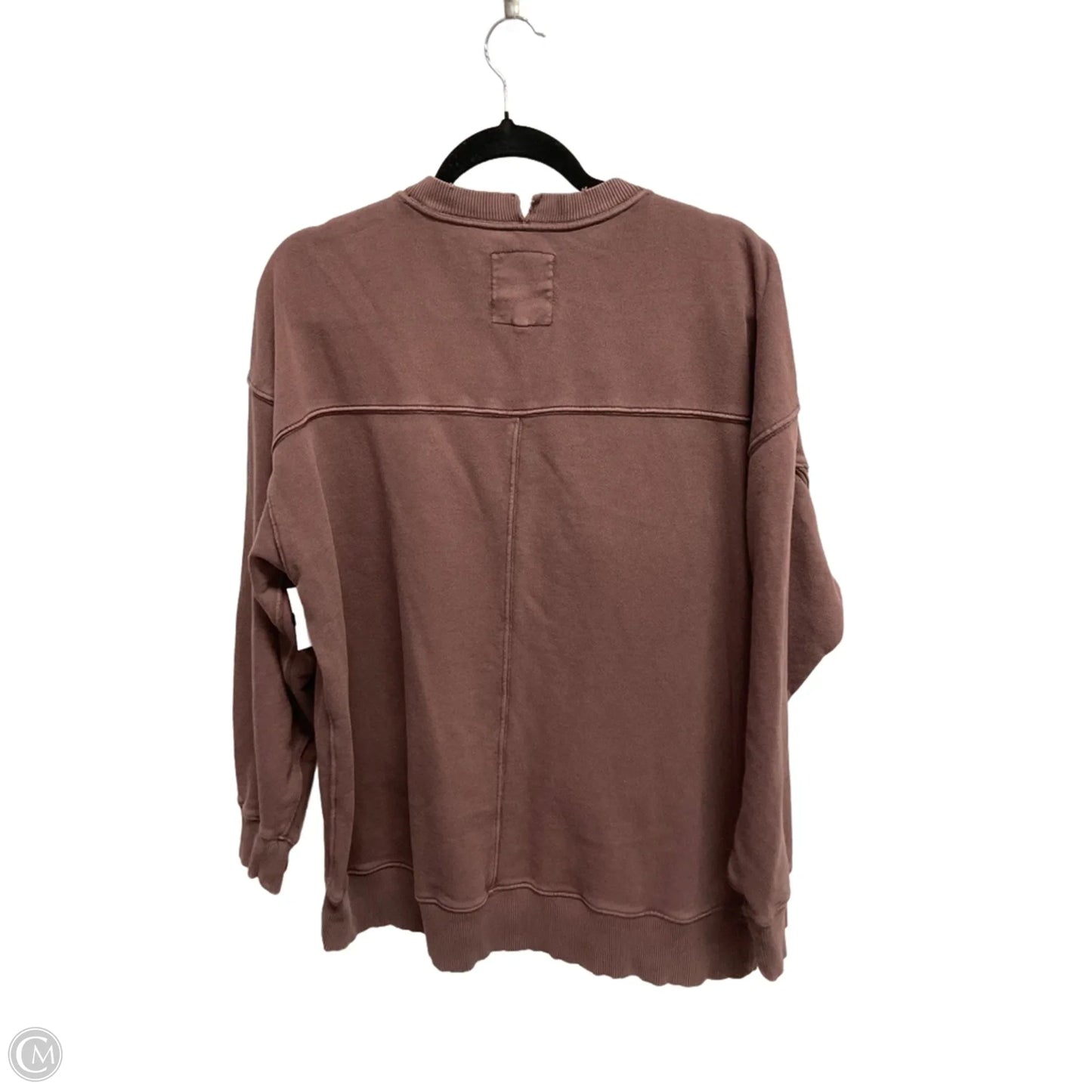 Sweatshirt Crewneck By Aerie In Brown, Size: M