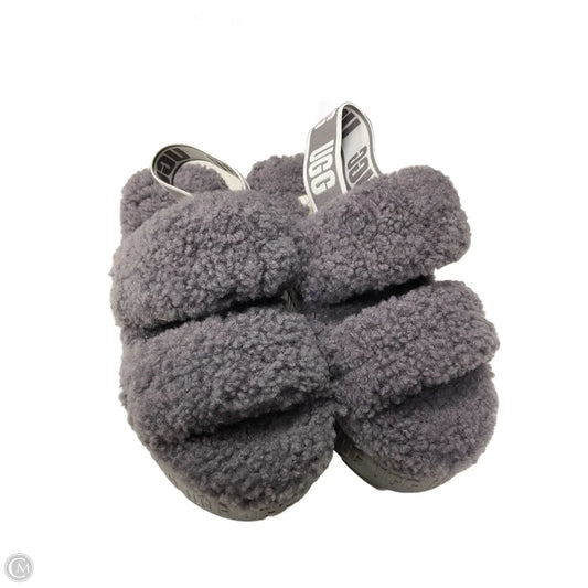 Slippers Designer By Ugg In Purple, Size: 7