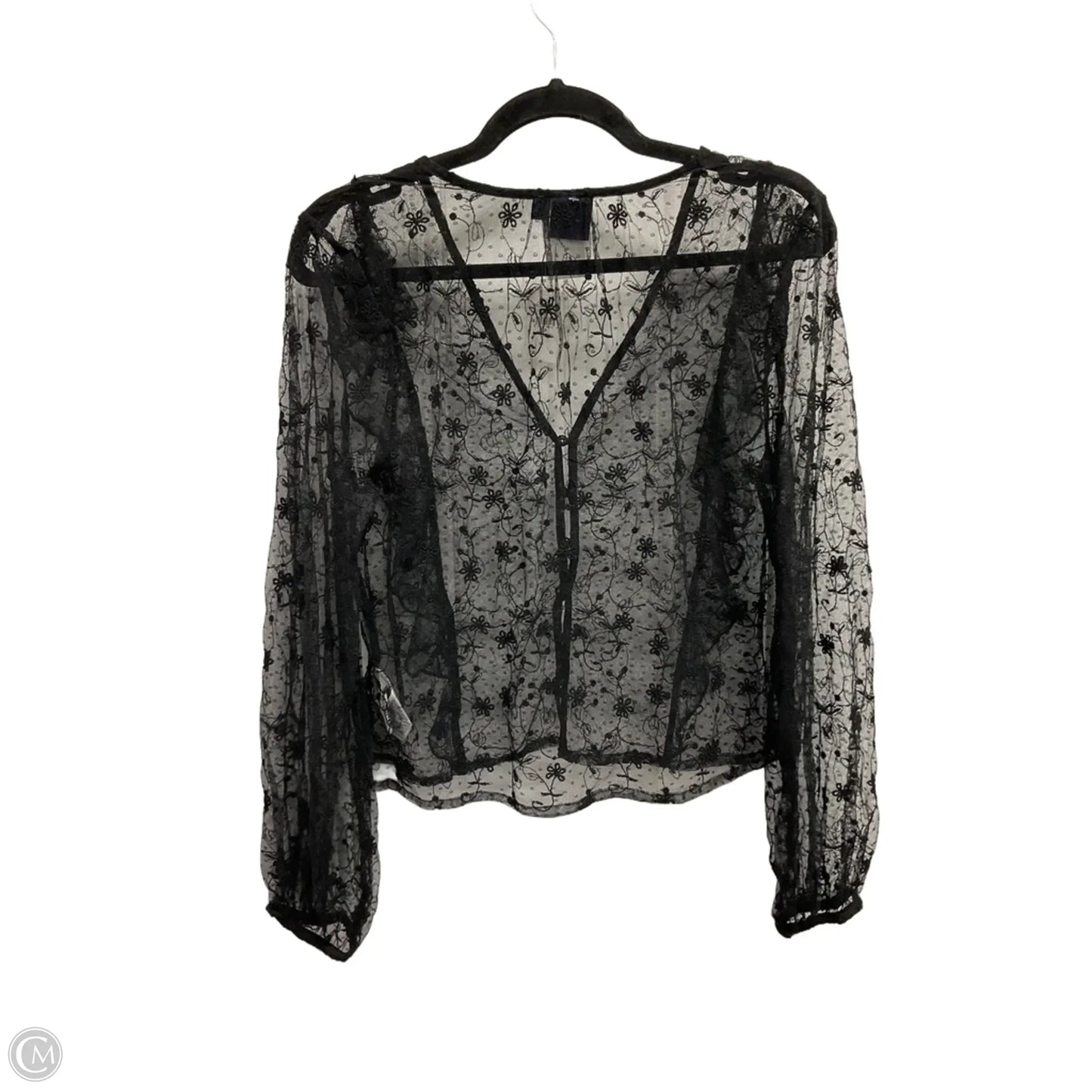 Top Long Sleeve By Gap In Black, Size: S