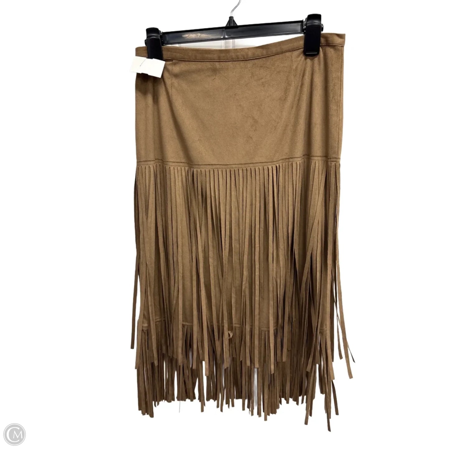 Skirt Midi By Chicos In Tan, Size: 4