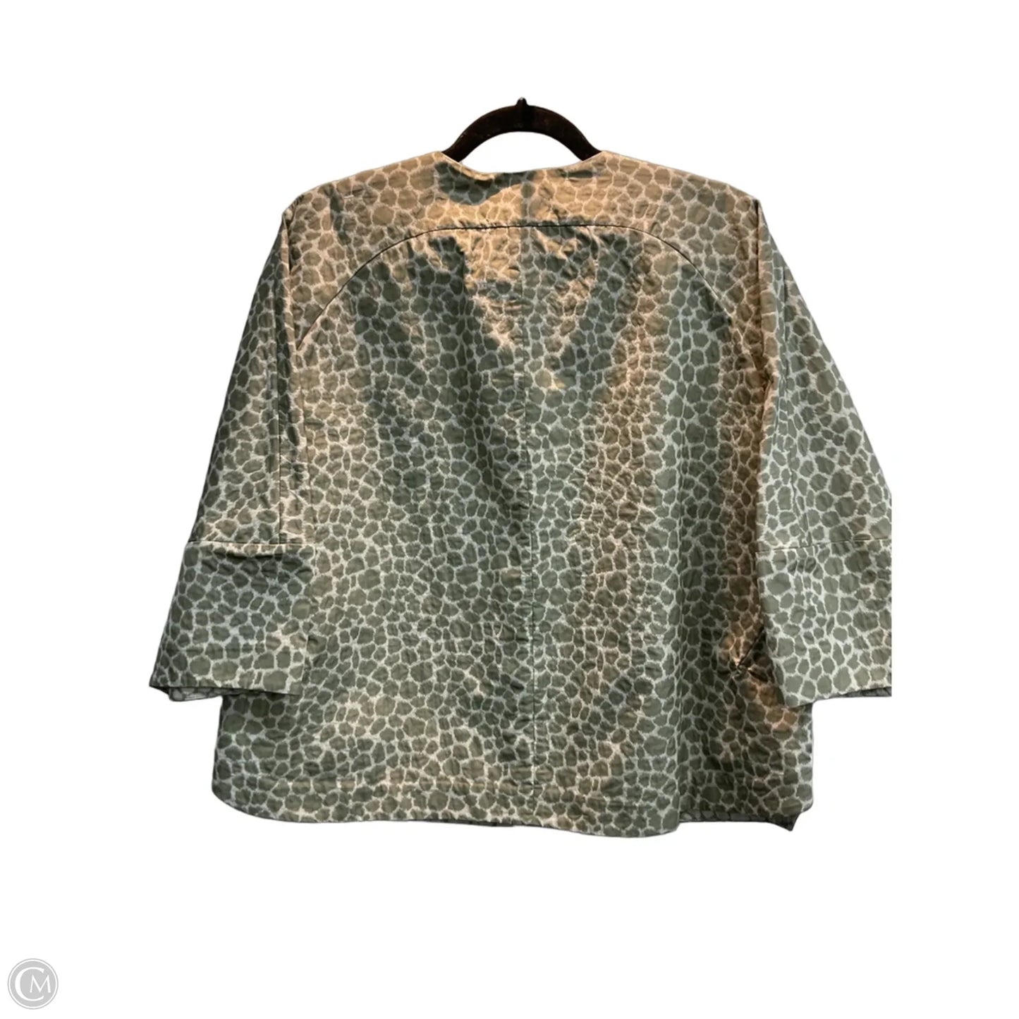 Jacket Designer By Lafayette 148 In Taupe, Size: L