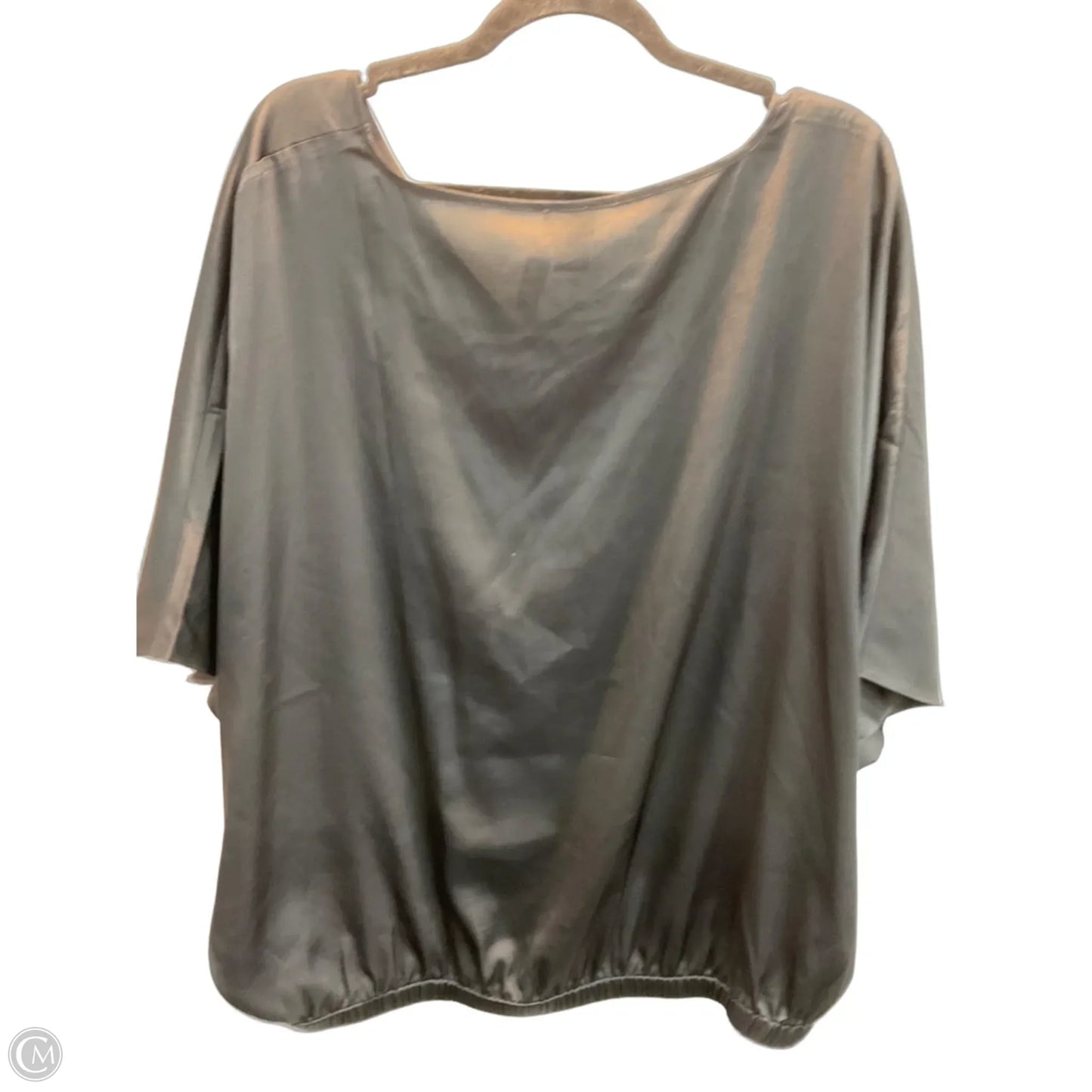 Top Short Sleeve By Chicos In Black, Size: L