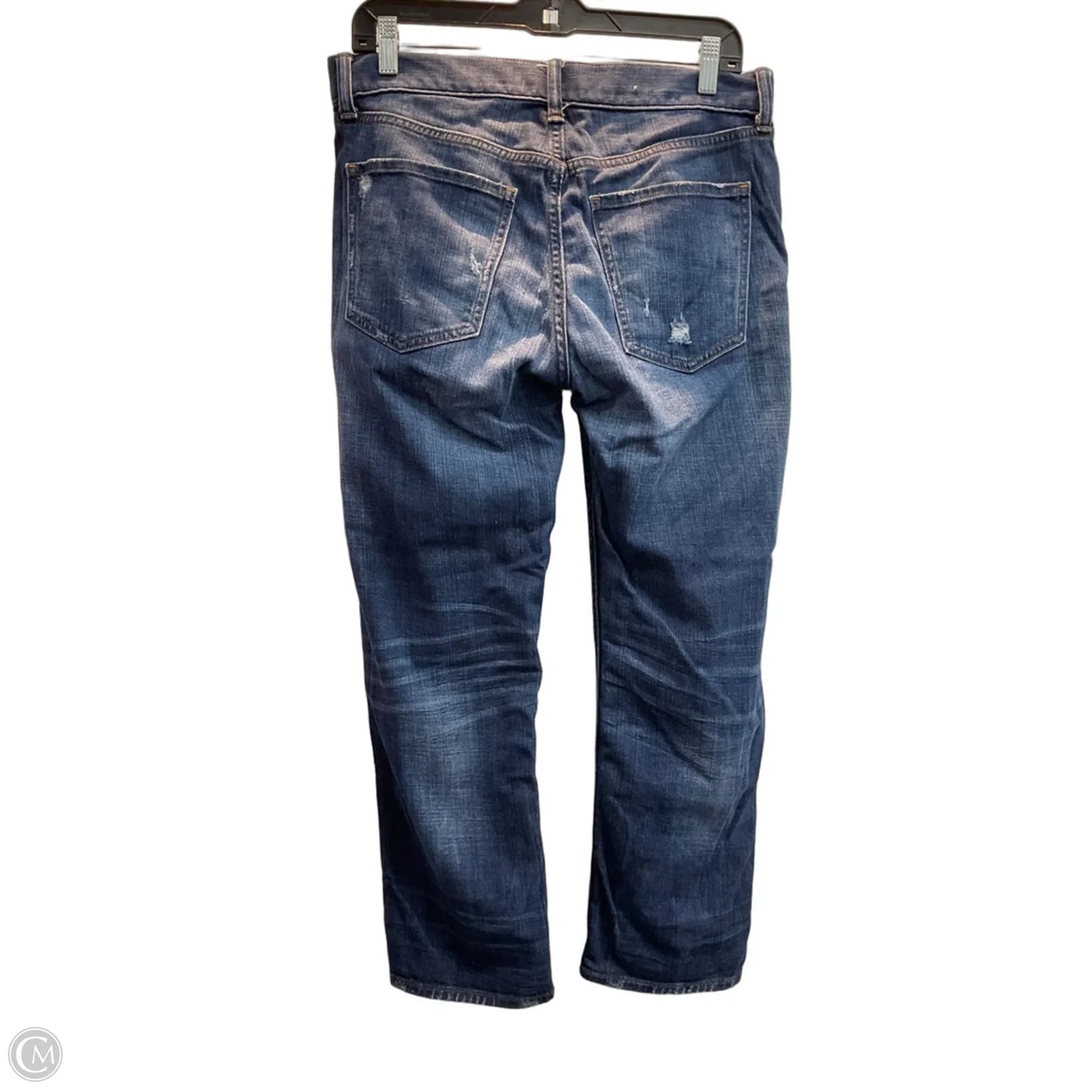 Jeans Straight By Banana Republic In Blue Denim, Size: 6