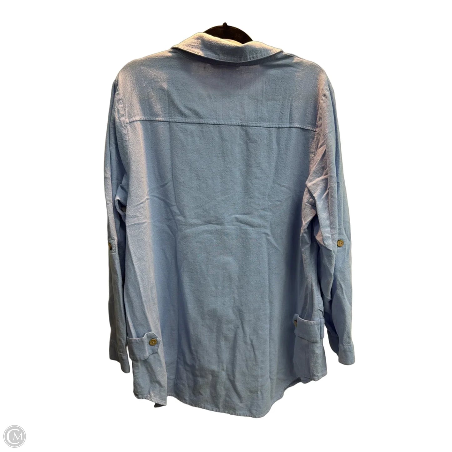 Top Long Sleeve By Soft Surroundings In Blue, Size: Xl