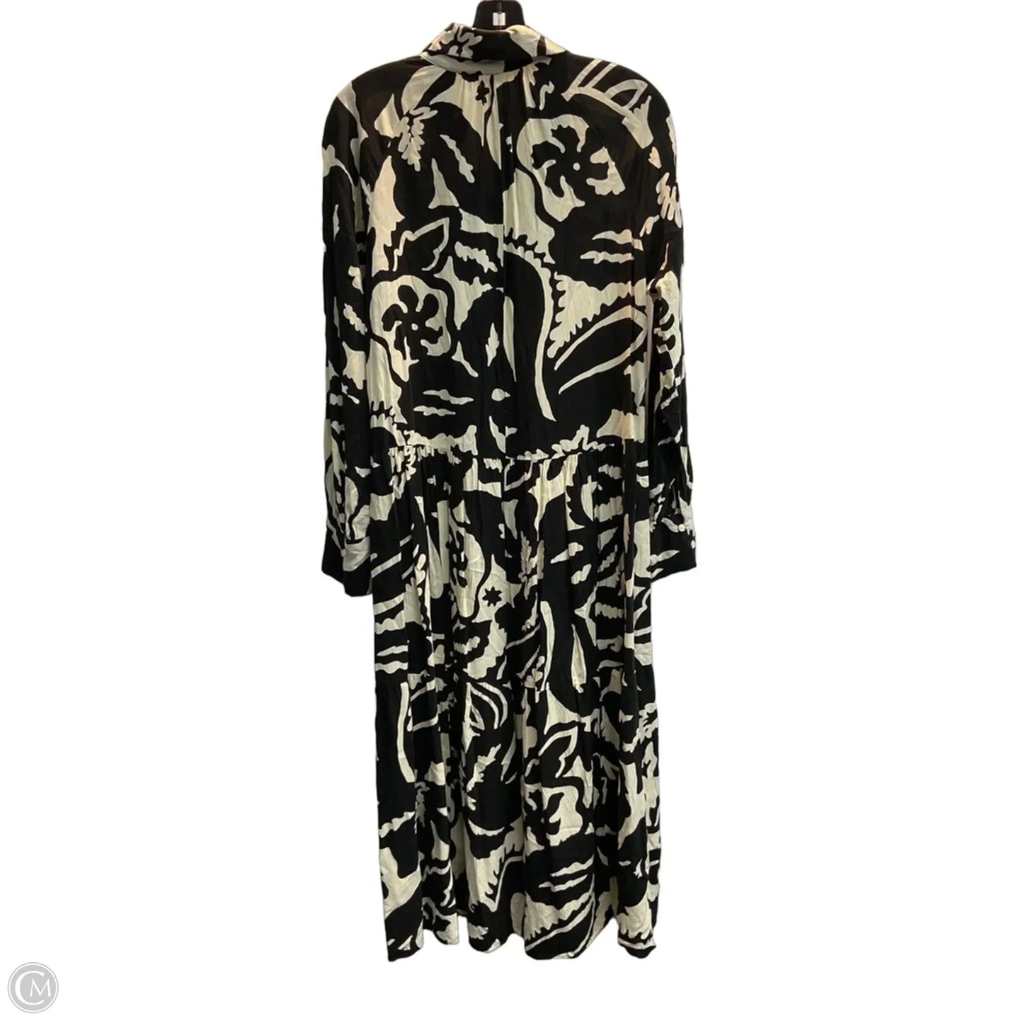 Dress Casual Maxi By H&m In Black & White, Size: Xs