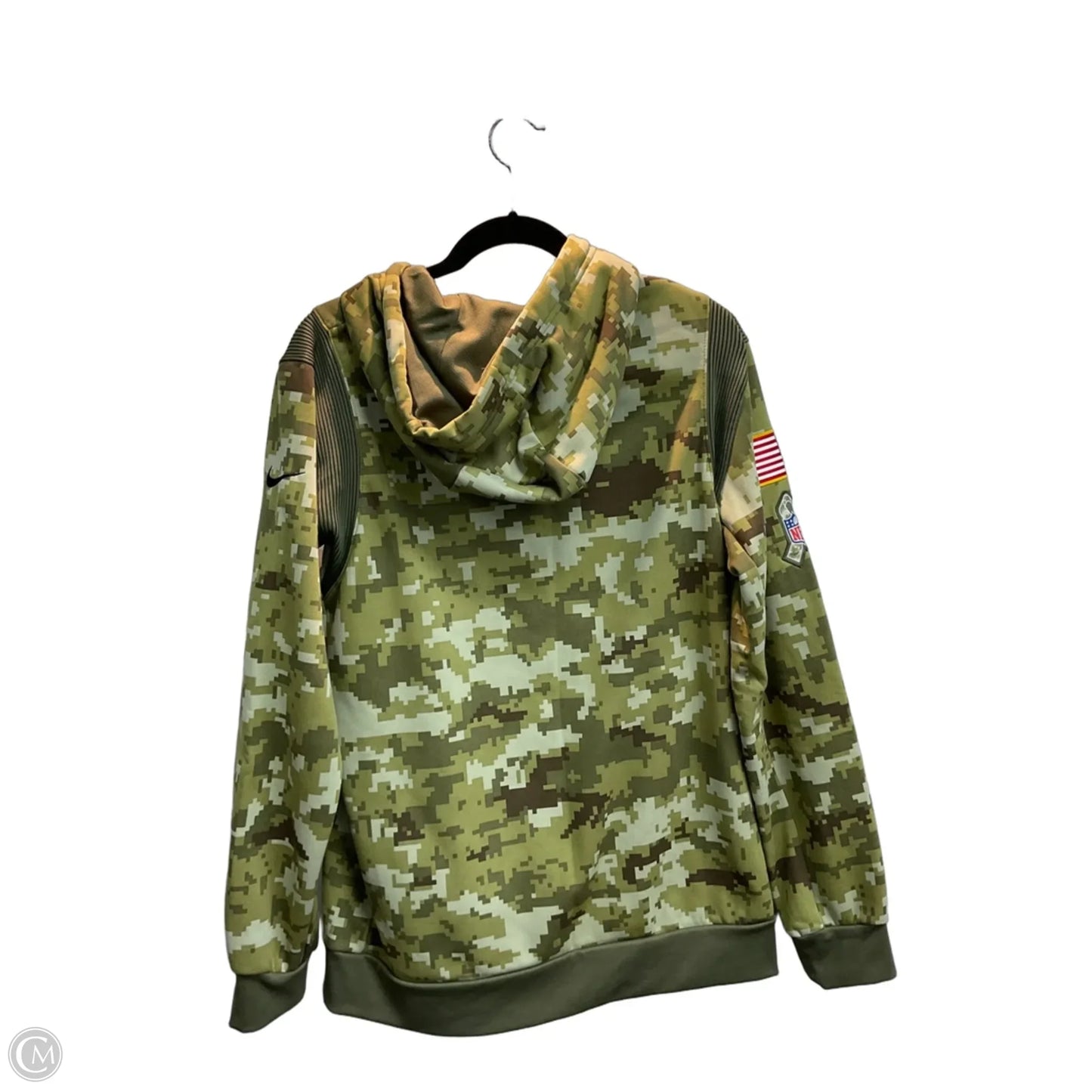 Sweatshirt Hoodie By Nfl In Camouflage Print, Size: L