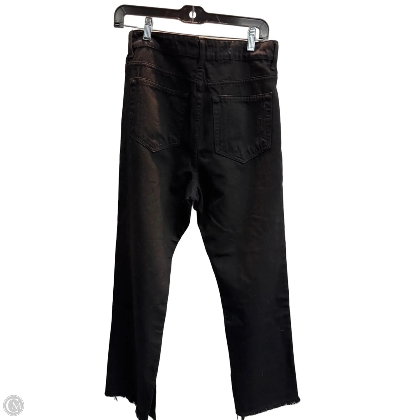 Jeans Straight By Mumu In Black Denim, Size: 6