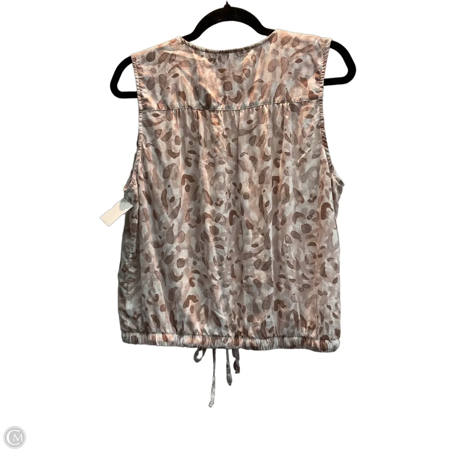 Top Sleeveless By Cloth & Stone In Leopard Print, Size: Xl