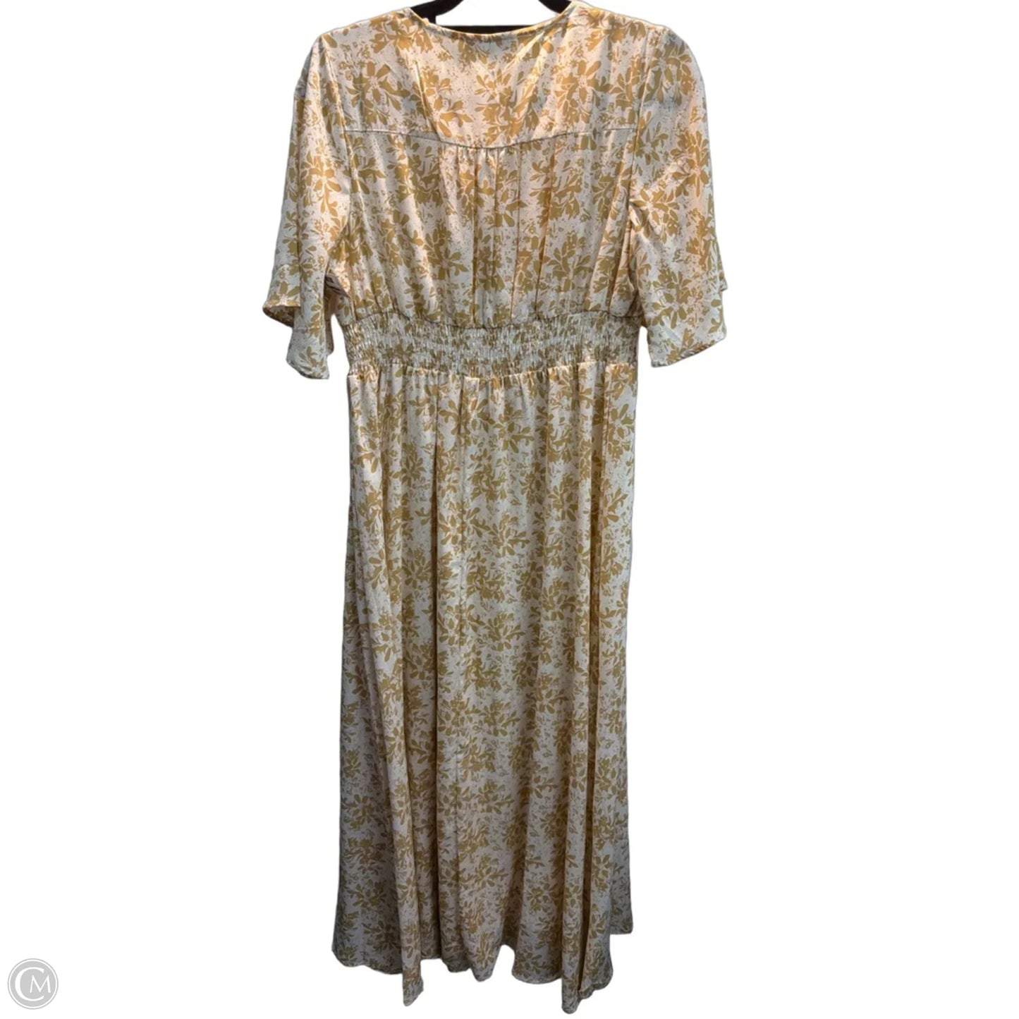 Dress Casual Maxi By Polagram In Gold, Size: 0