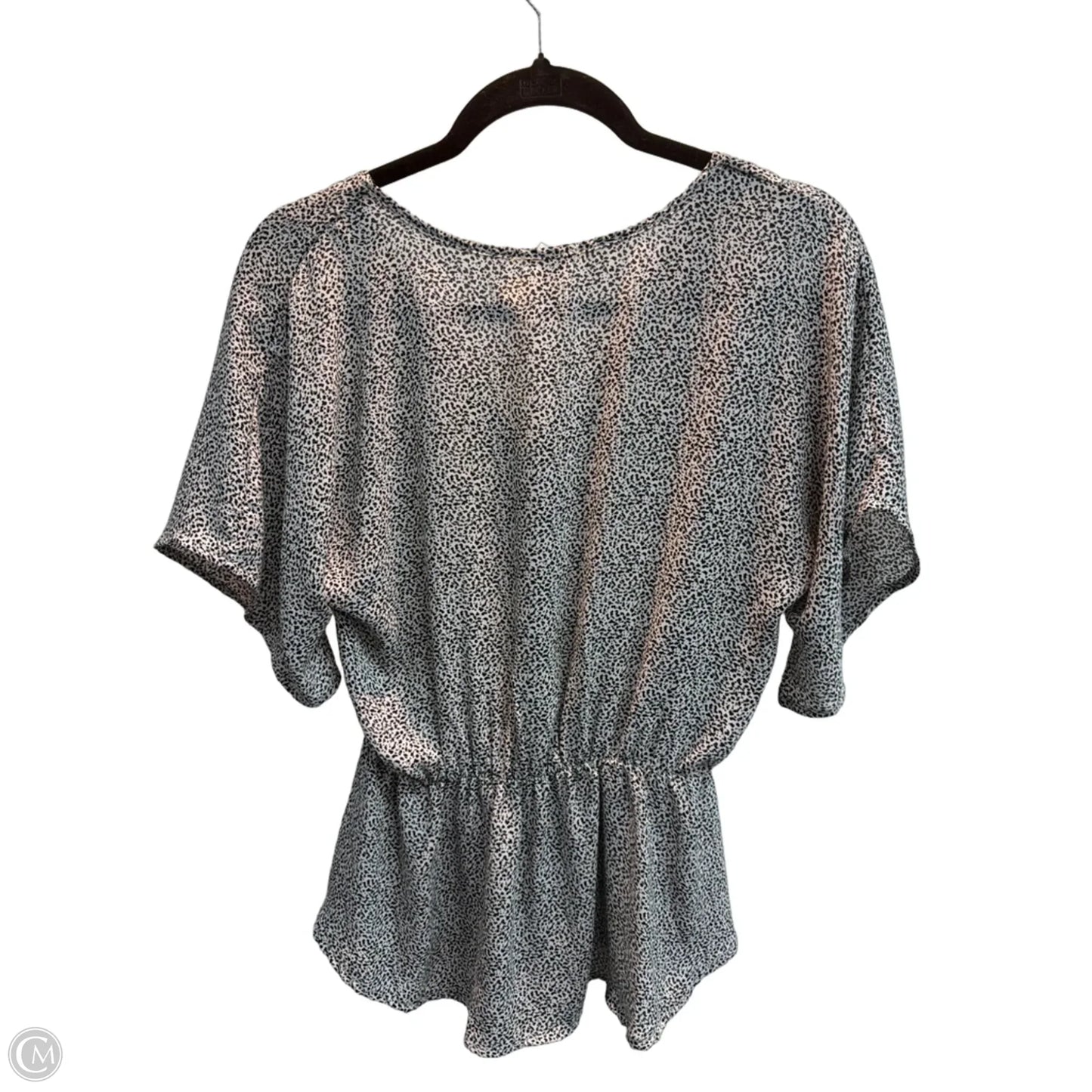 Top Short Sleeve By Sienna Sky In Black & White, Size: M