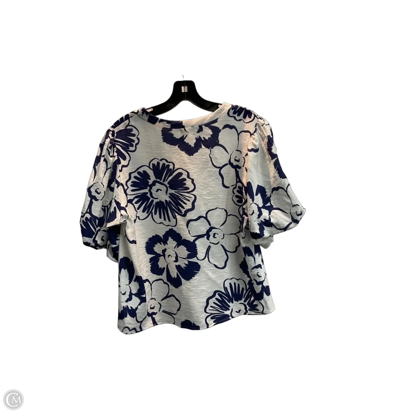 Top Short Sleeve By Les Amis In Floral Print, Size: M