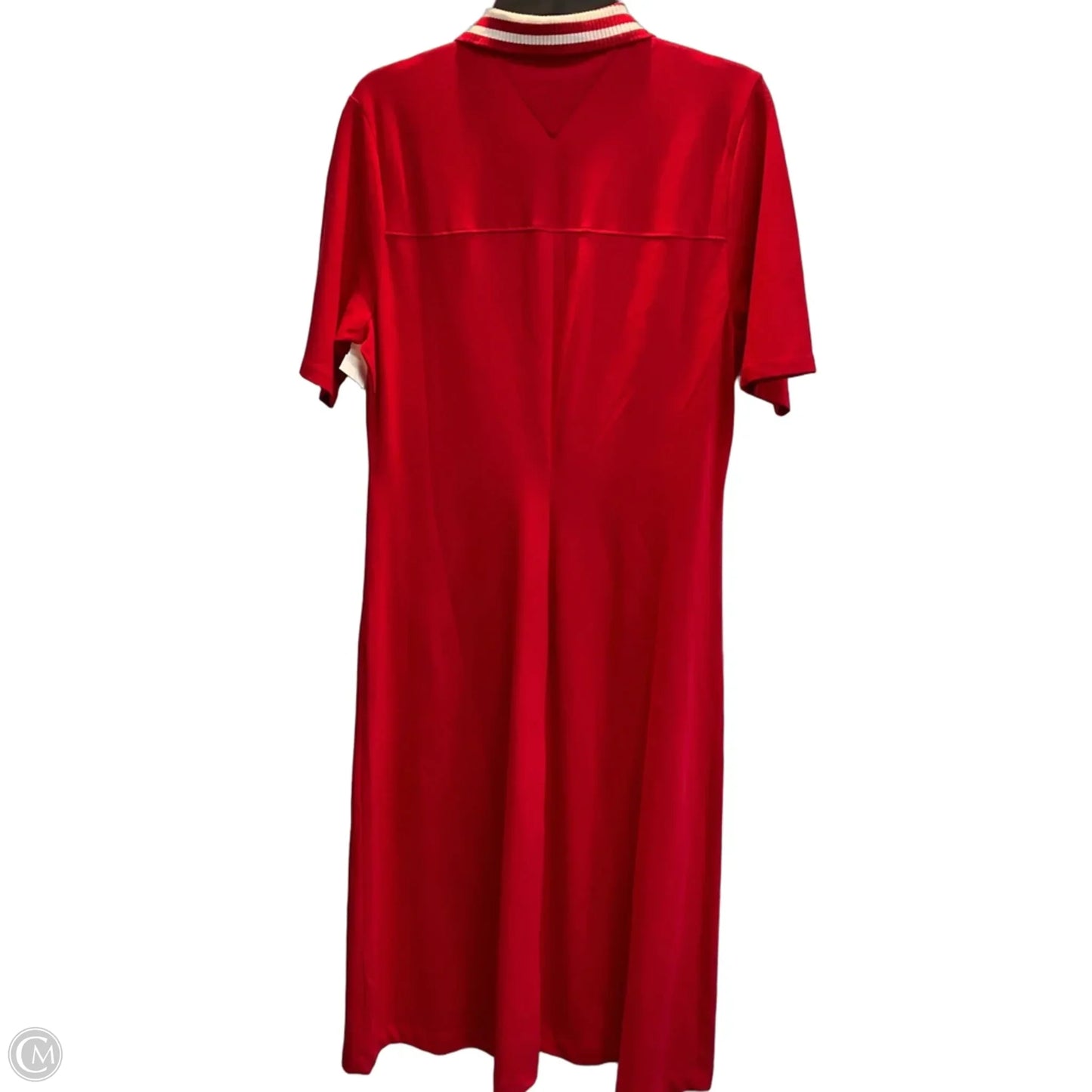 Dress Casual Midi By Tommy Hilfiger In Red, Size: L