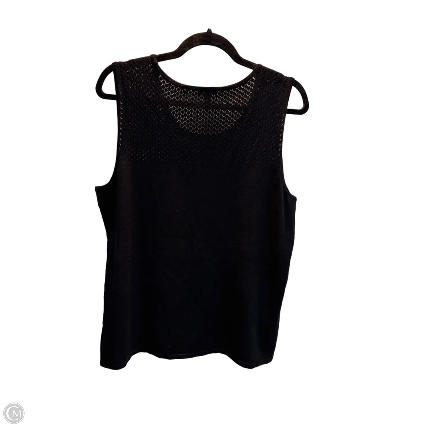 Top Sleeveless By Talbots In Black, Size: Xl
