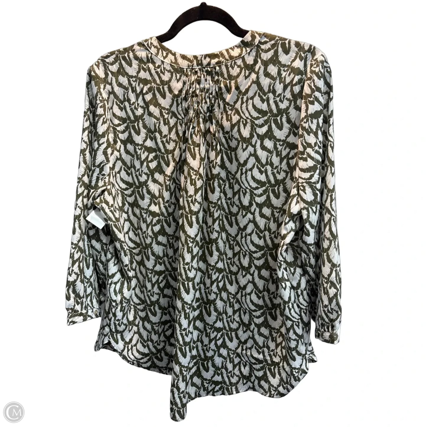 Blouse 3/4 Sleeve By Jachs Girlfirend In Green, Size: M