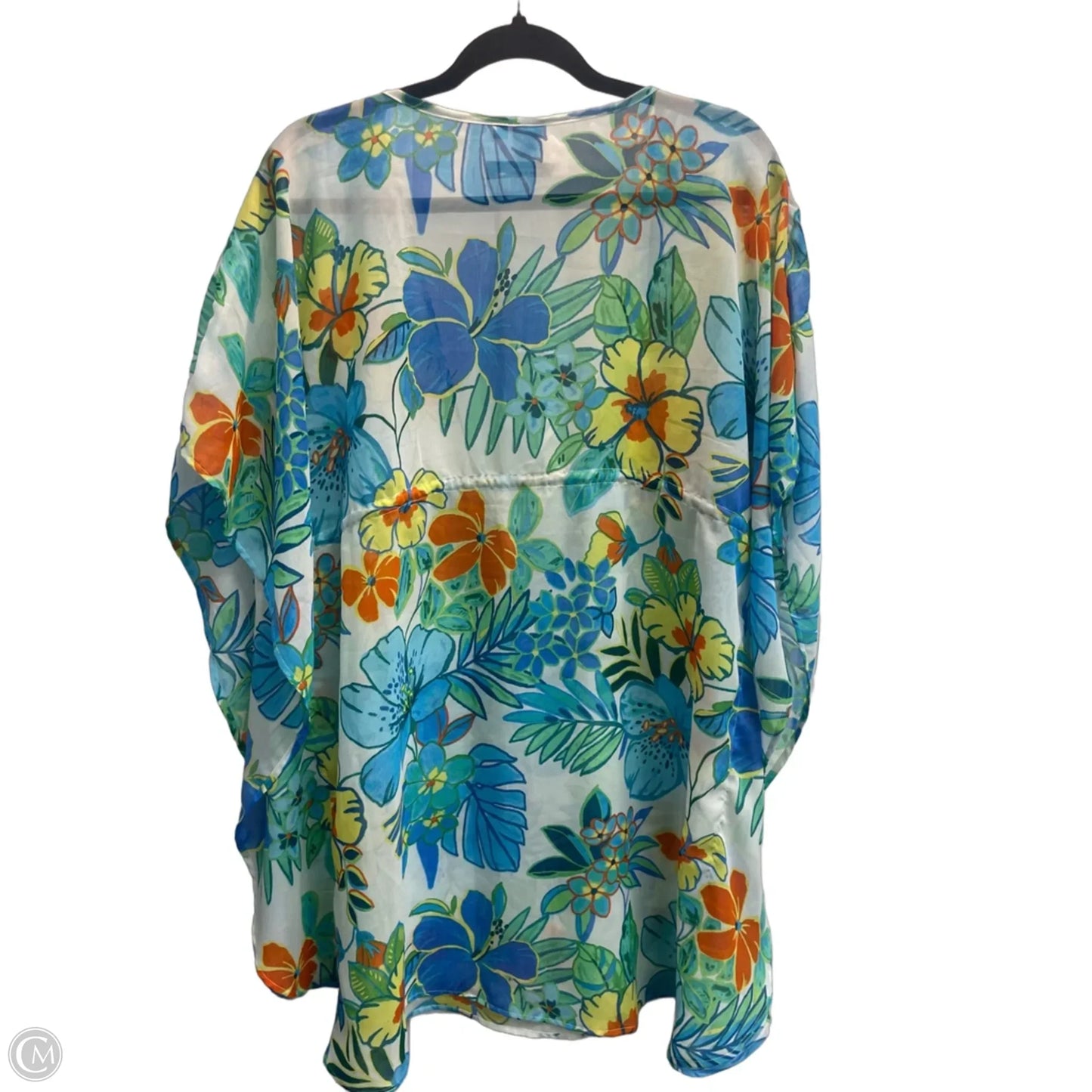 Swimwear Cover-up By Clothes Mentor In Blue