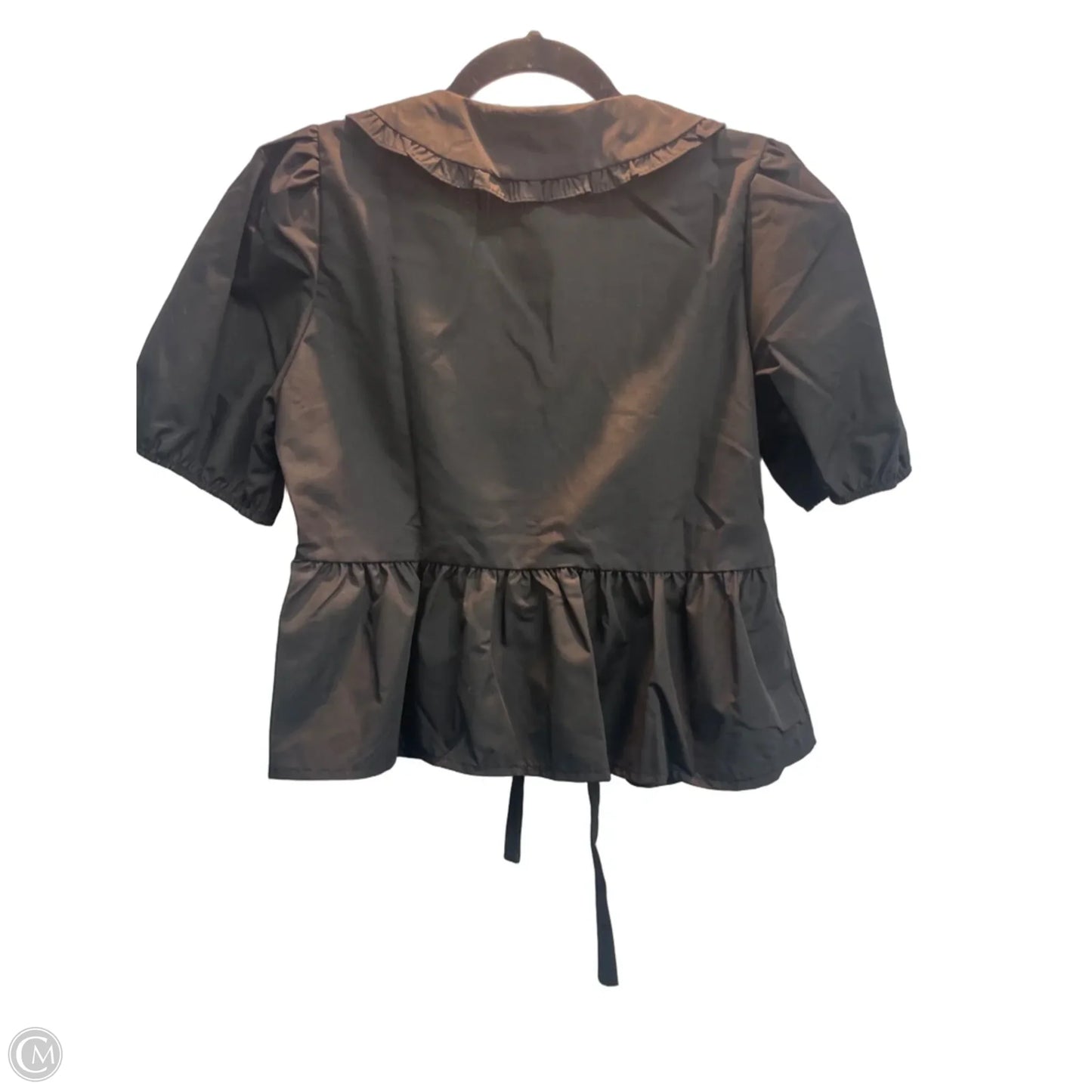 Top Short Sleeve By Clothes Mentor In Black, Size: M