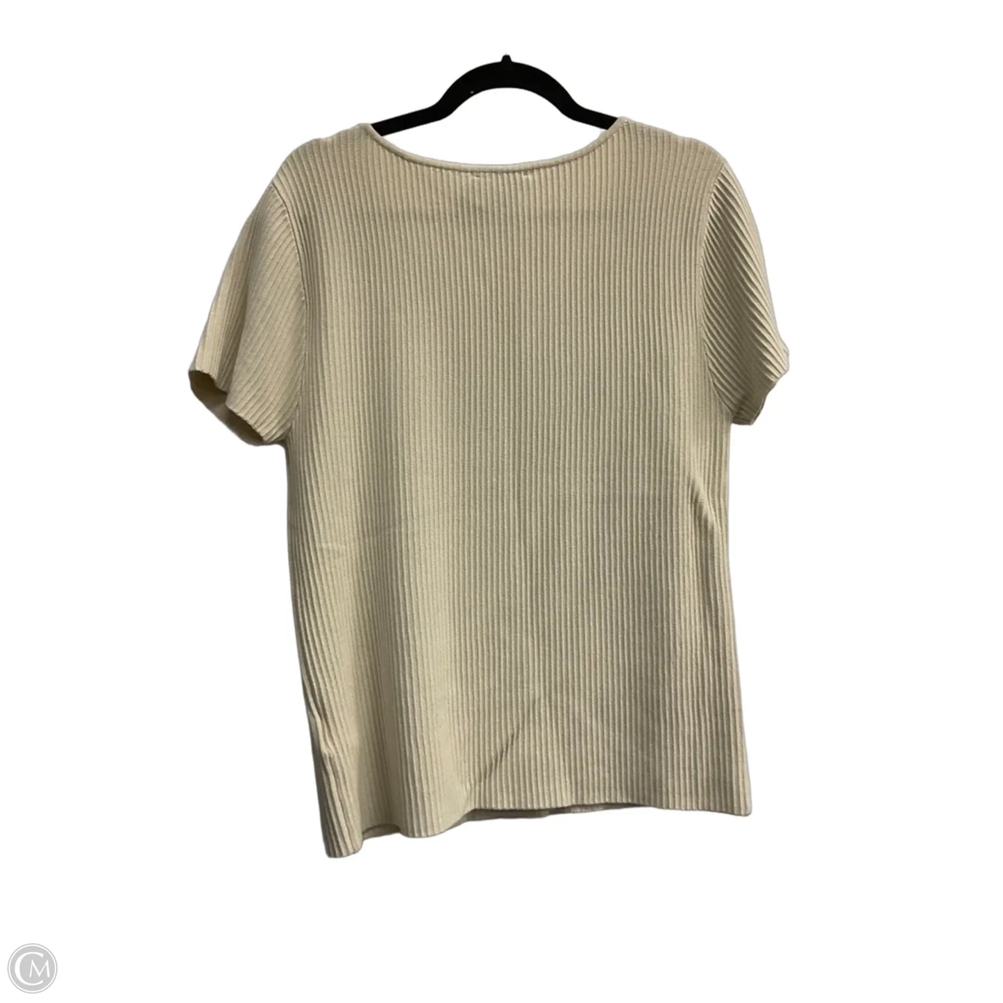 Top Short Sleeve By Another Love In Tan, Size: L