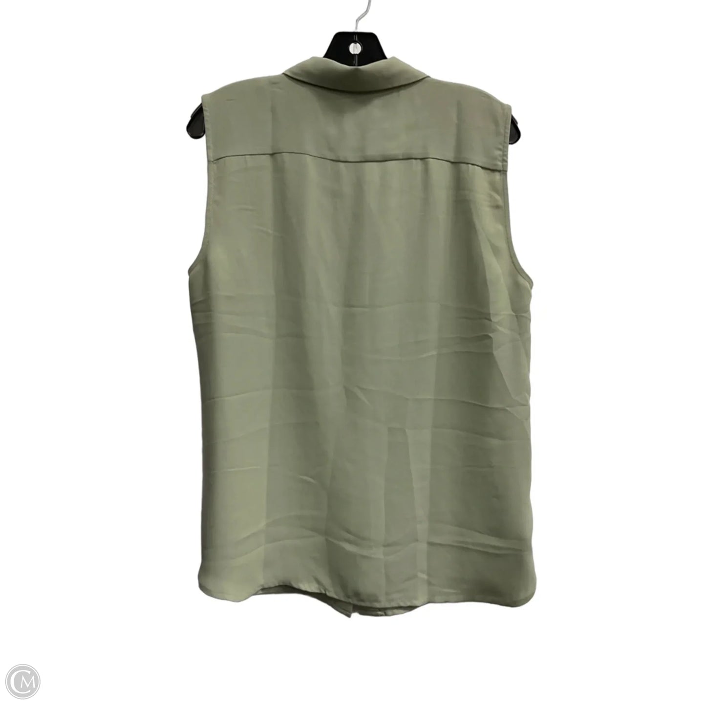 Top Sleeveless By Ann Taylor In Green, Size: L