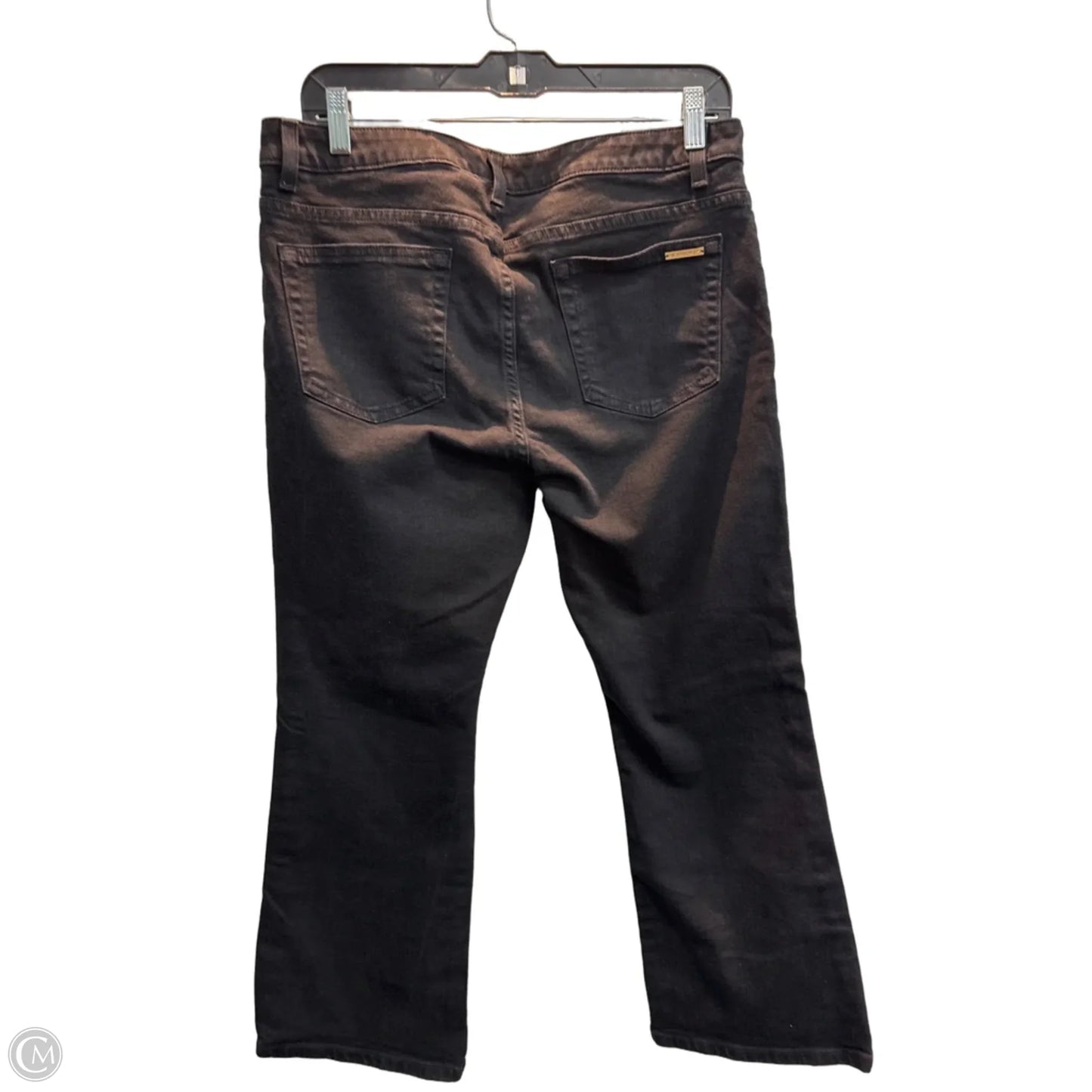 Jeans Cropped By Michael By Michael Kors In Black Denim, Size: 10