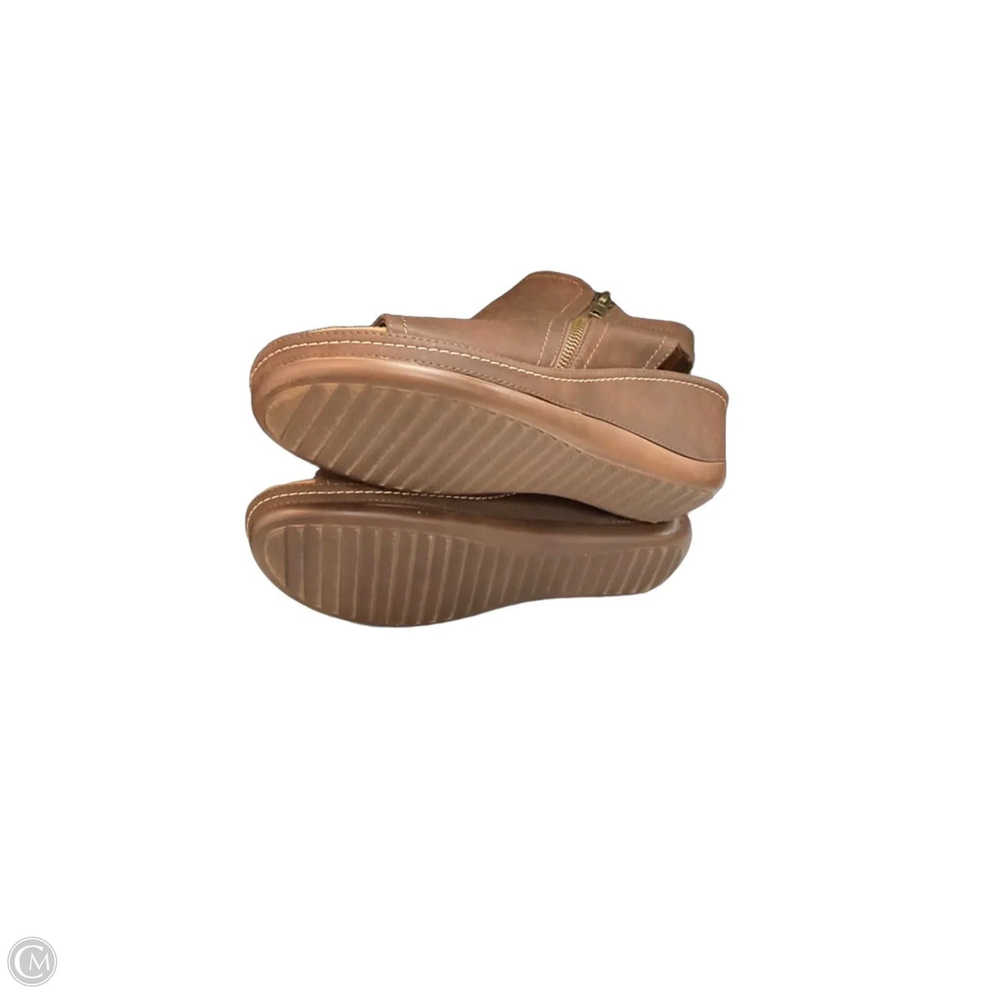 Sandals Heels Wedge By Cliffs By White Mountain In Brown, Size: 9