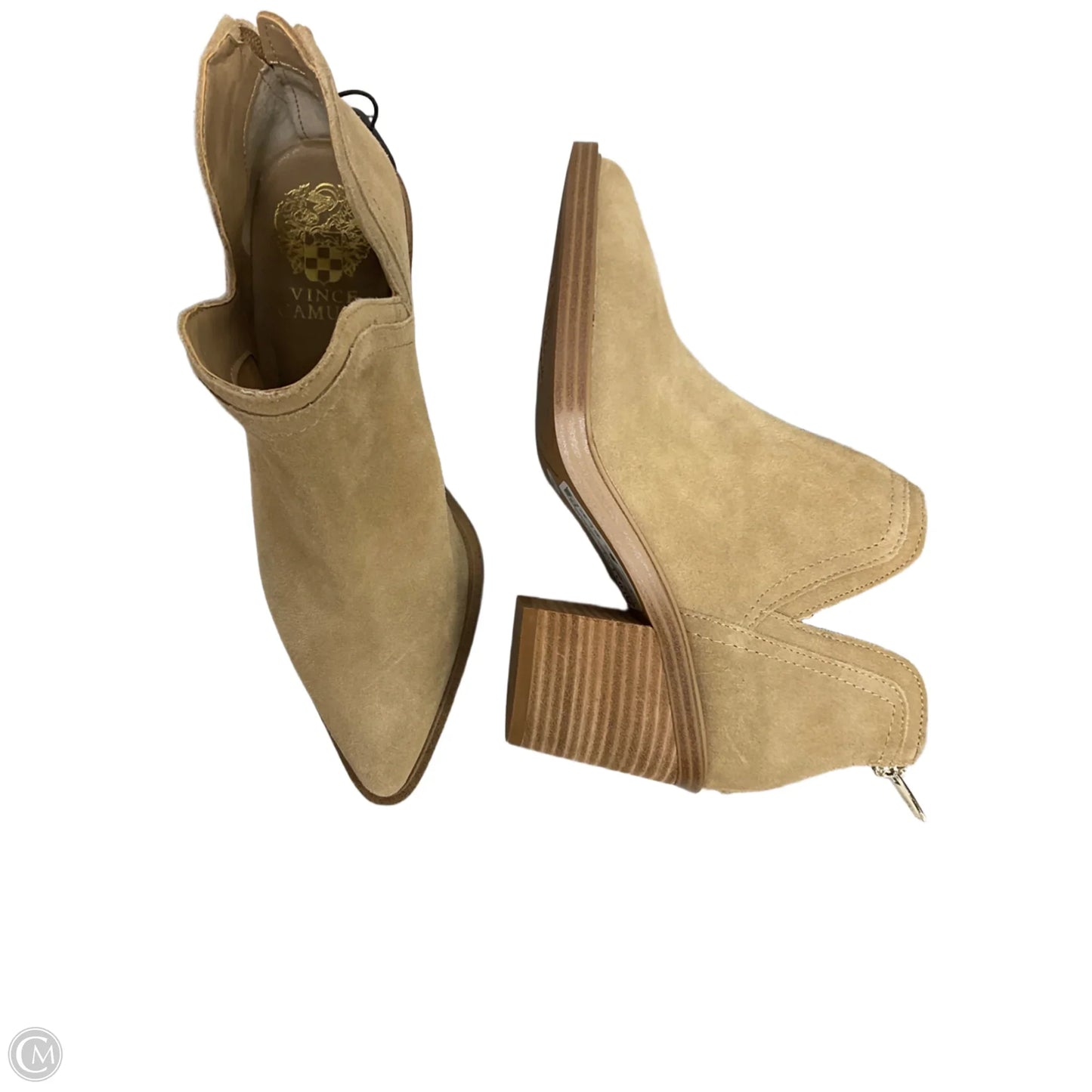 Boots Ankle Heels By Vince Camuto In Tan, Size: 6