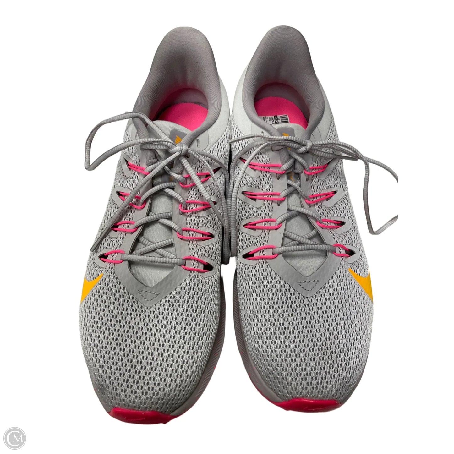 Shoes Athletic By Nike In Grey & Pink, Size: 9