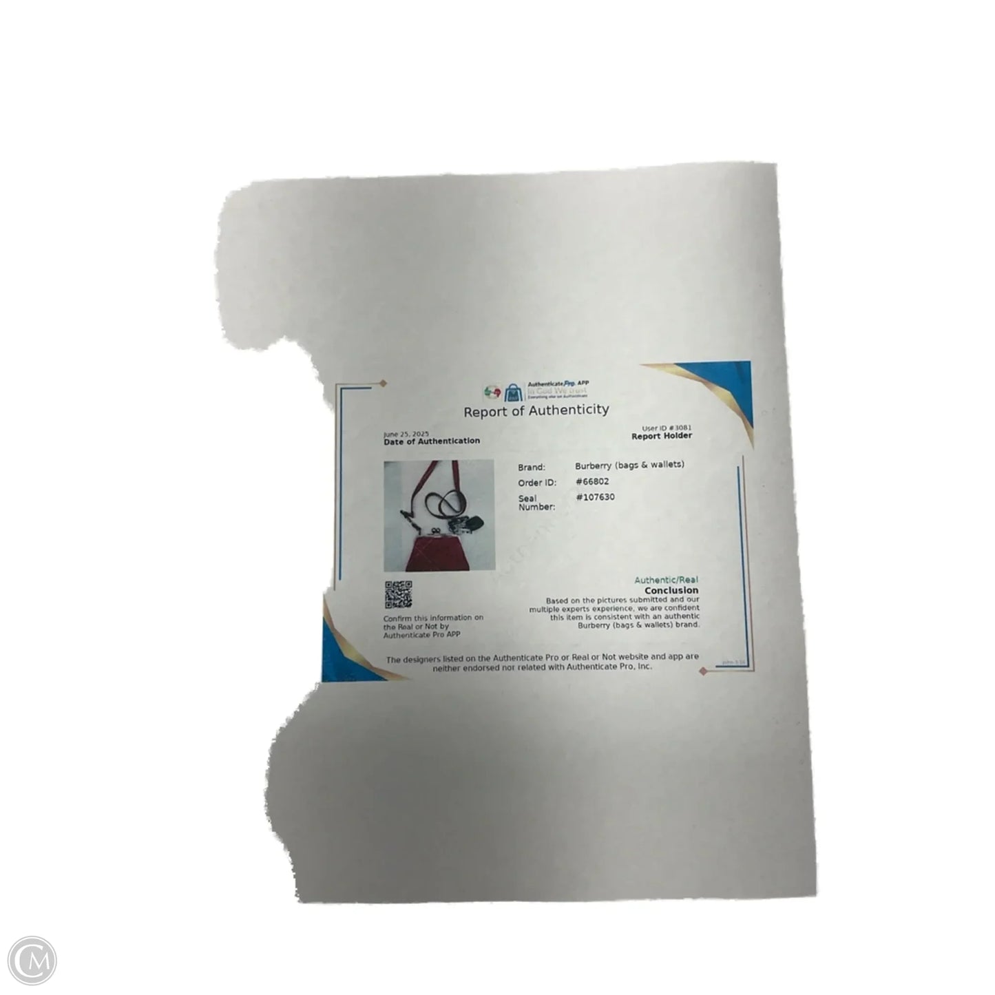 Crossbody Luxury Designer By Burberry, Size: Small