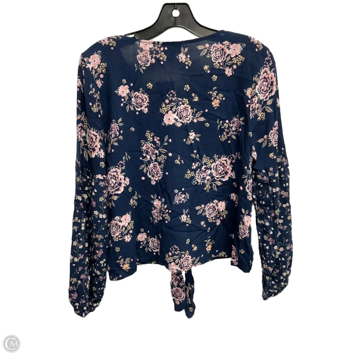 Top Long Sleeve By So In Floral Print, Size: M