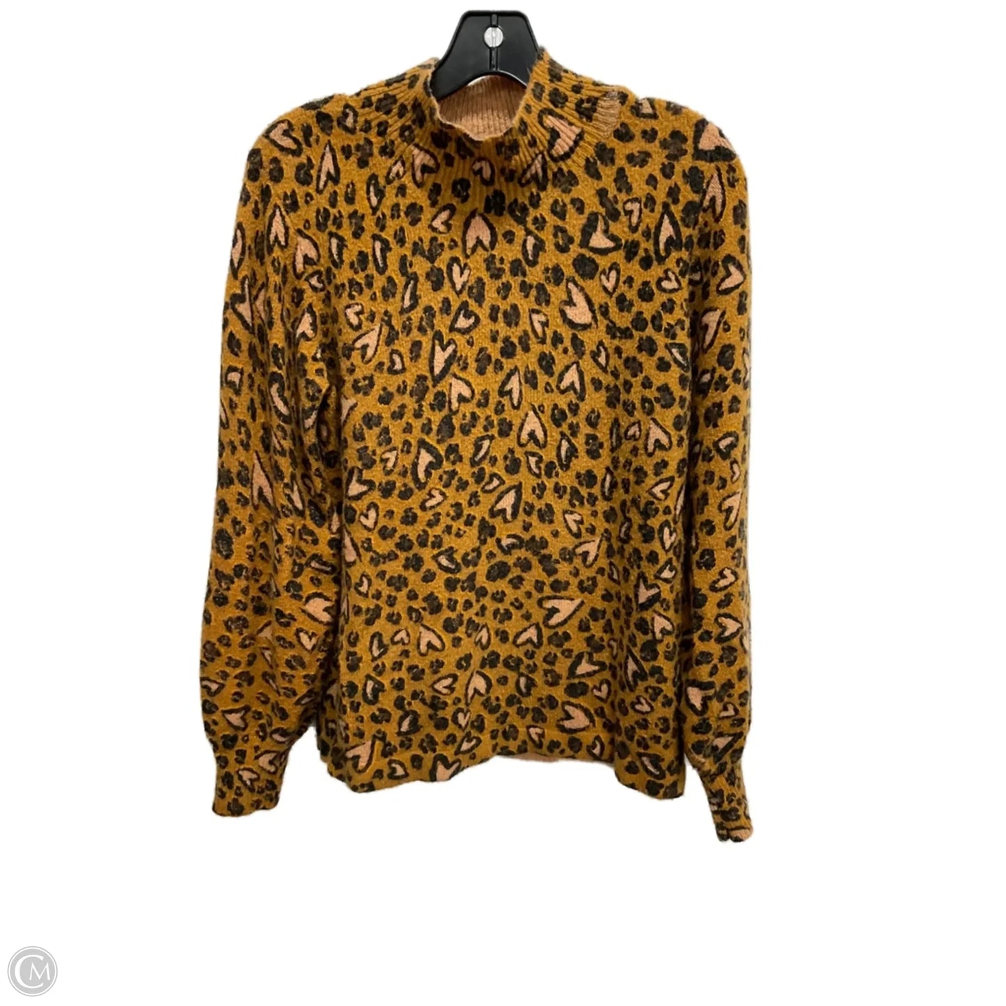 Sweater Designer By Karl Lagerfeld In Animal Print, Size: M