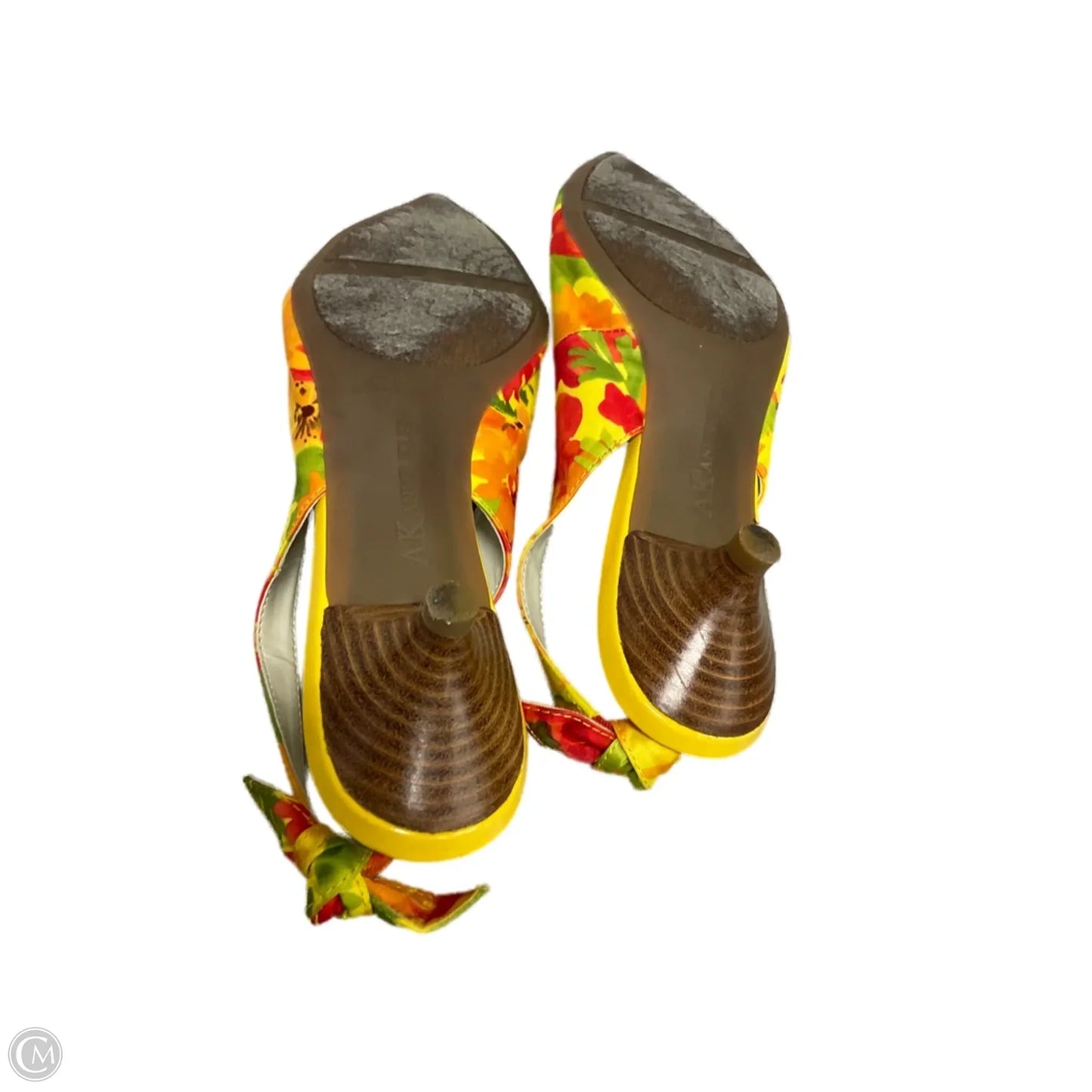 Shoes Heels Kitten By Anne Klein In Floral Print, Size: 8.5