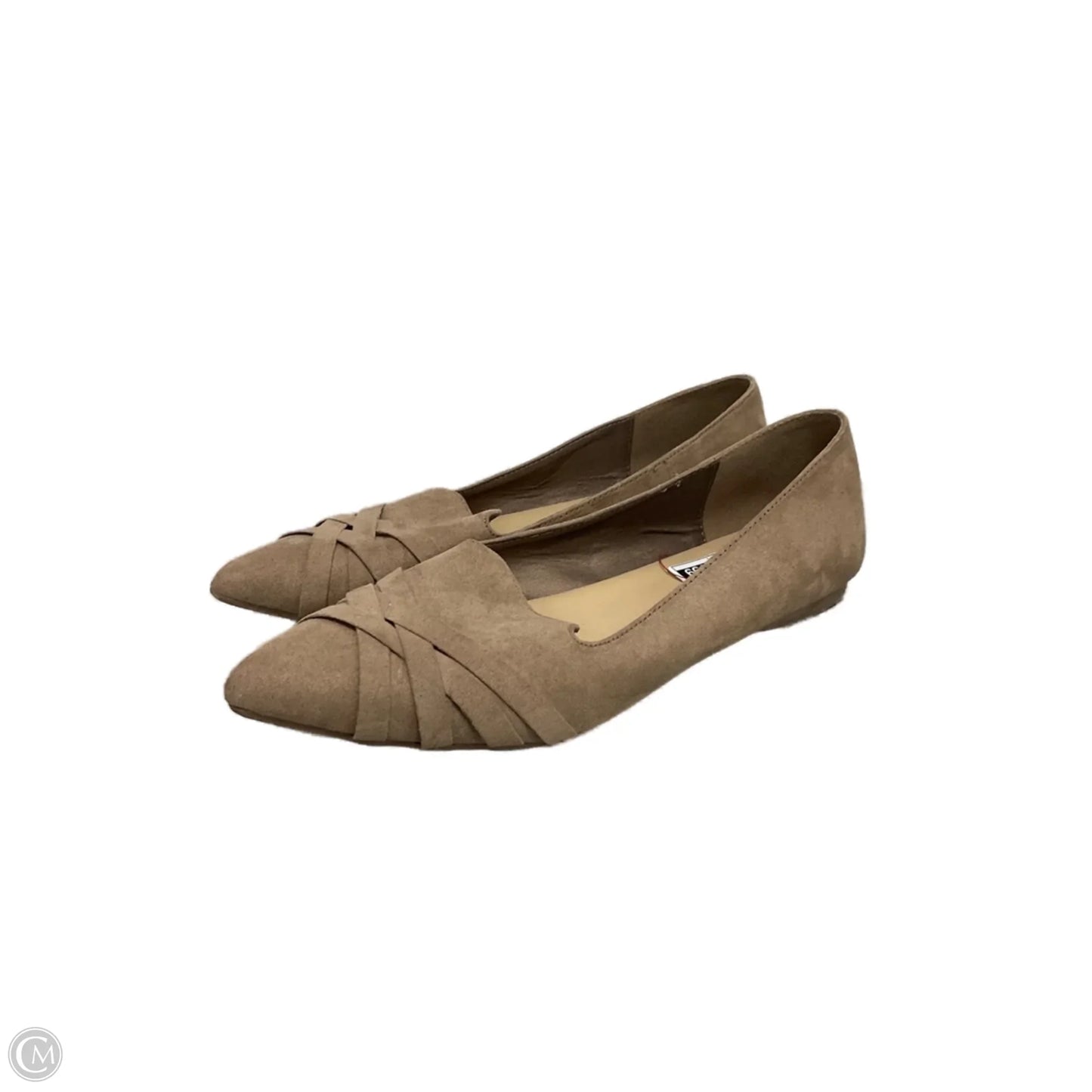 Shoes Flats By Clothes Mentor In Tan, Size: 10