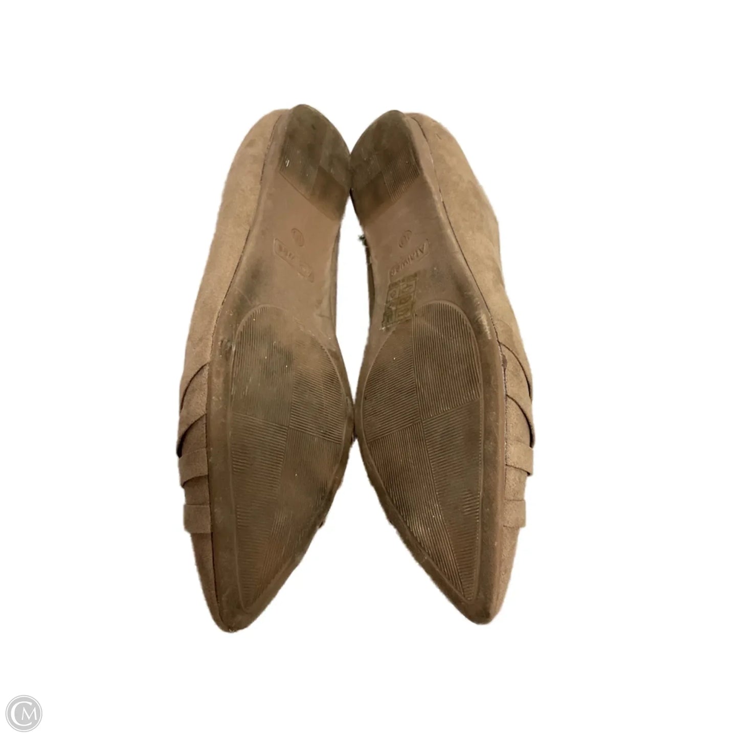 Shoes Flats By Clothes Mentor In Tan, Size: 10