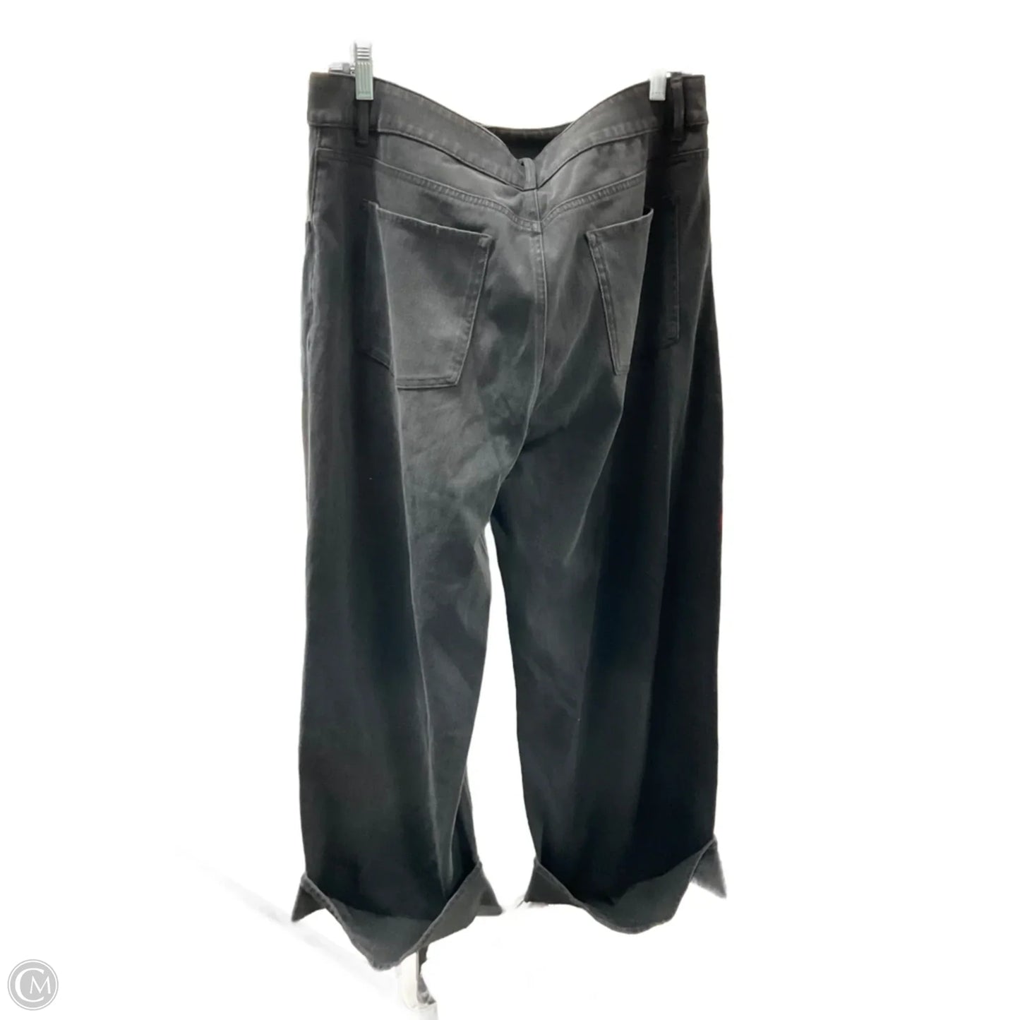 Jeans Wide Leg By Cmc In Black, Size: Xl