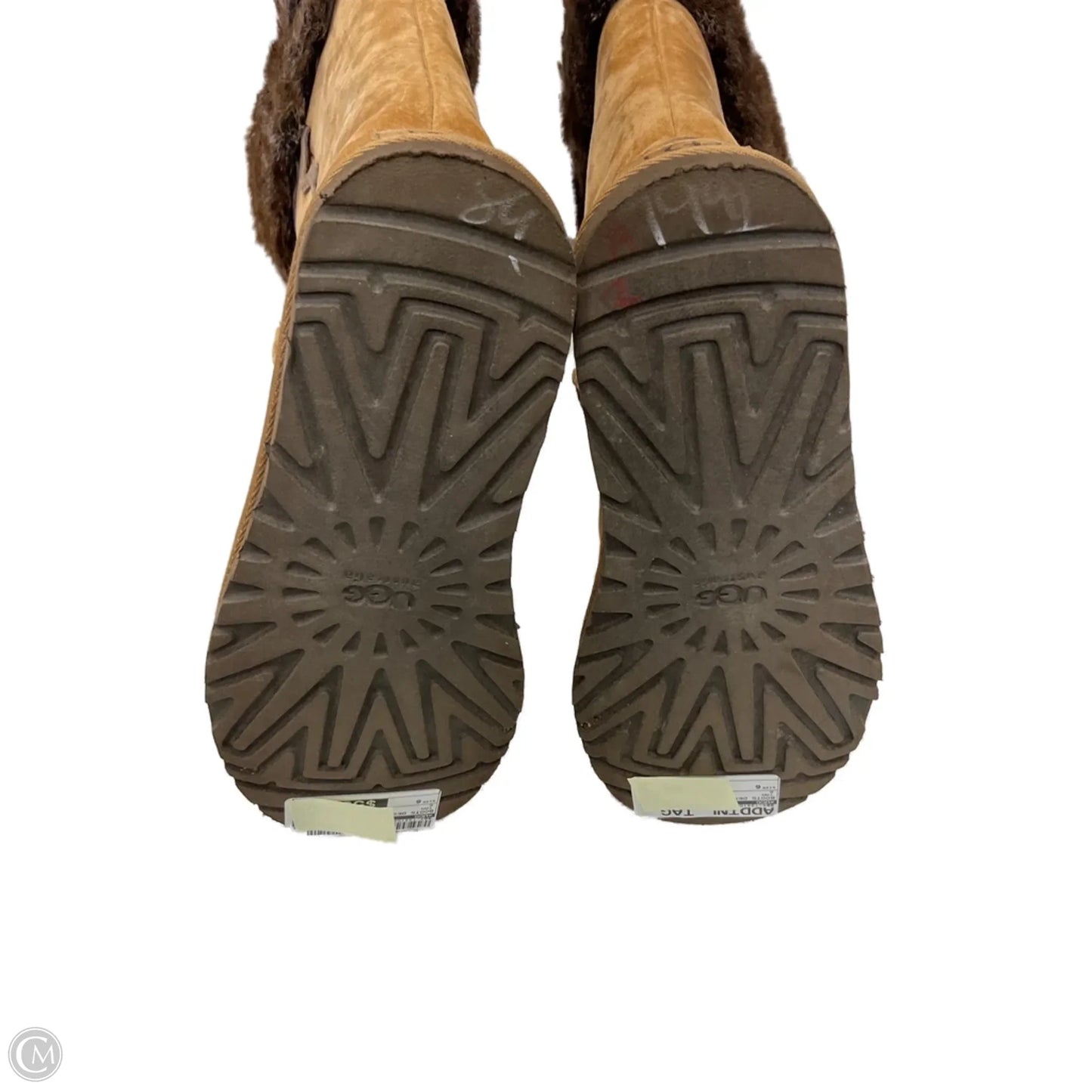 Boots Designer By Ugg In Tan, Size: 6