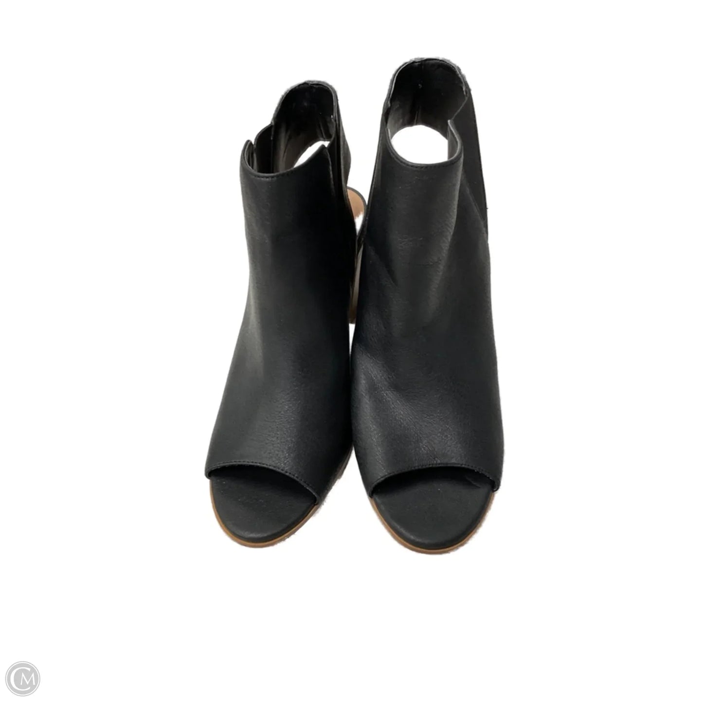 Sandals Heels Block By Crown Vintage In Black, Size: 8