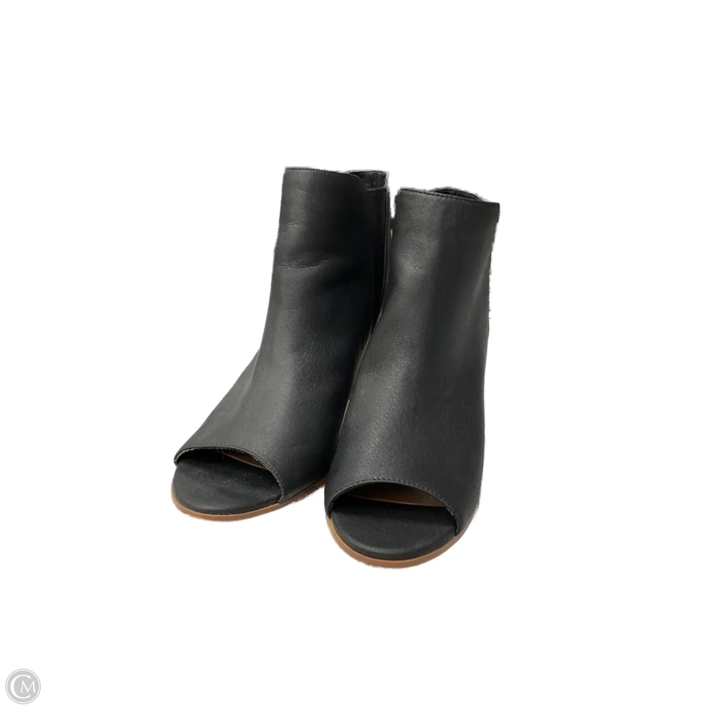 Sandals Heels Block By Crown Vintage In Black, Size: 9.5