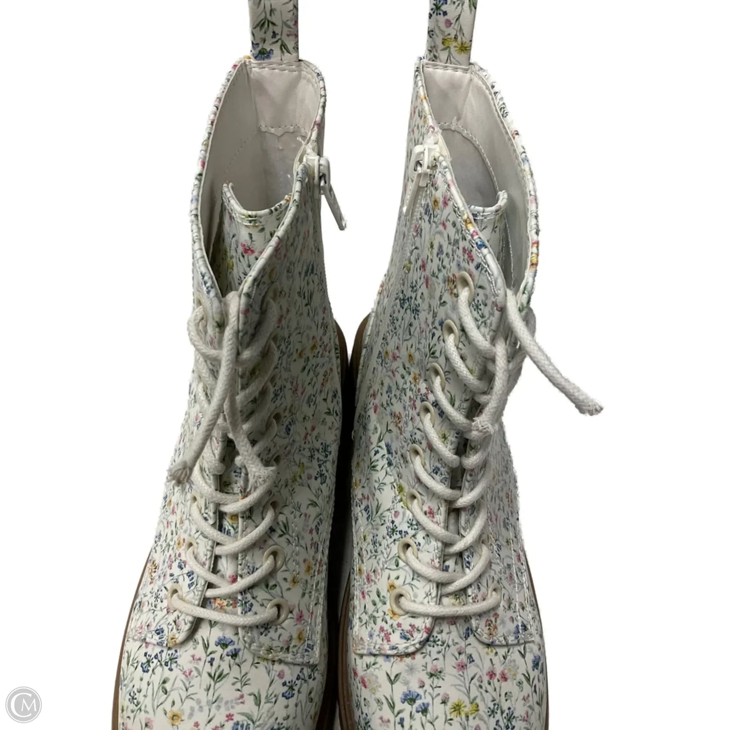 Boots Combat By So In Floral Print, Size: 10